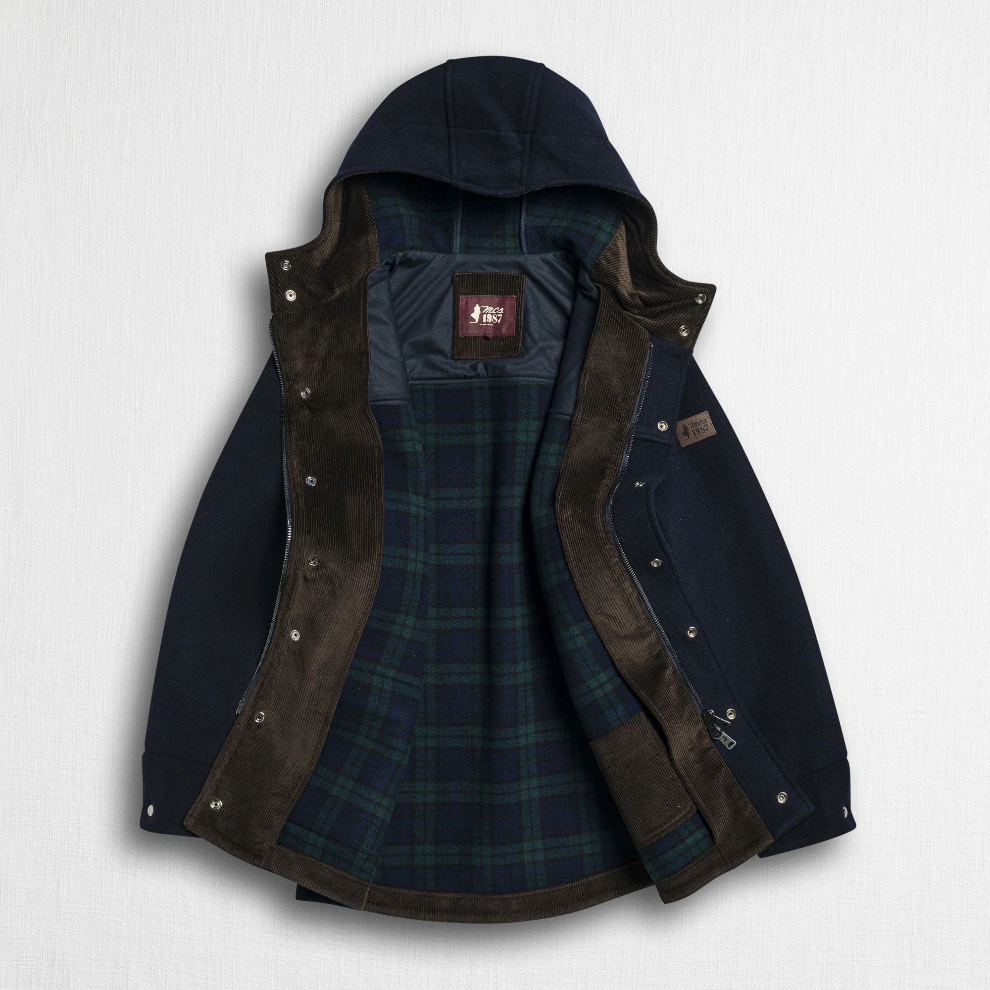 Caban in lana check Black Watch - Image 3