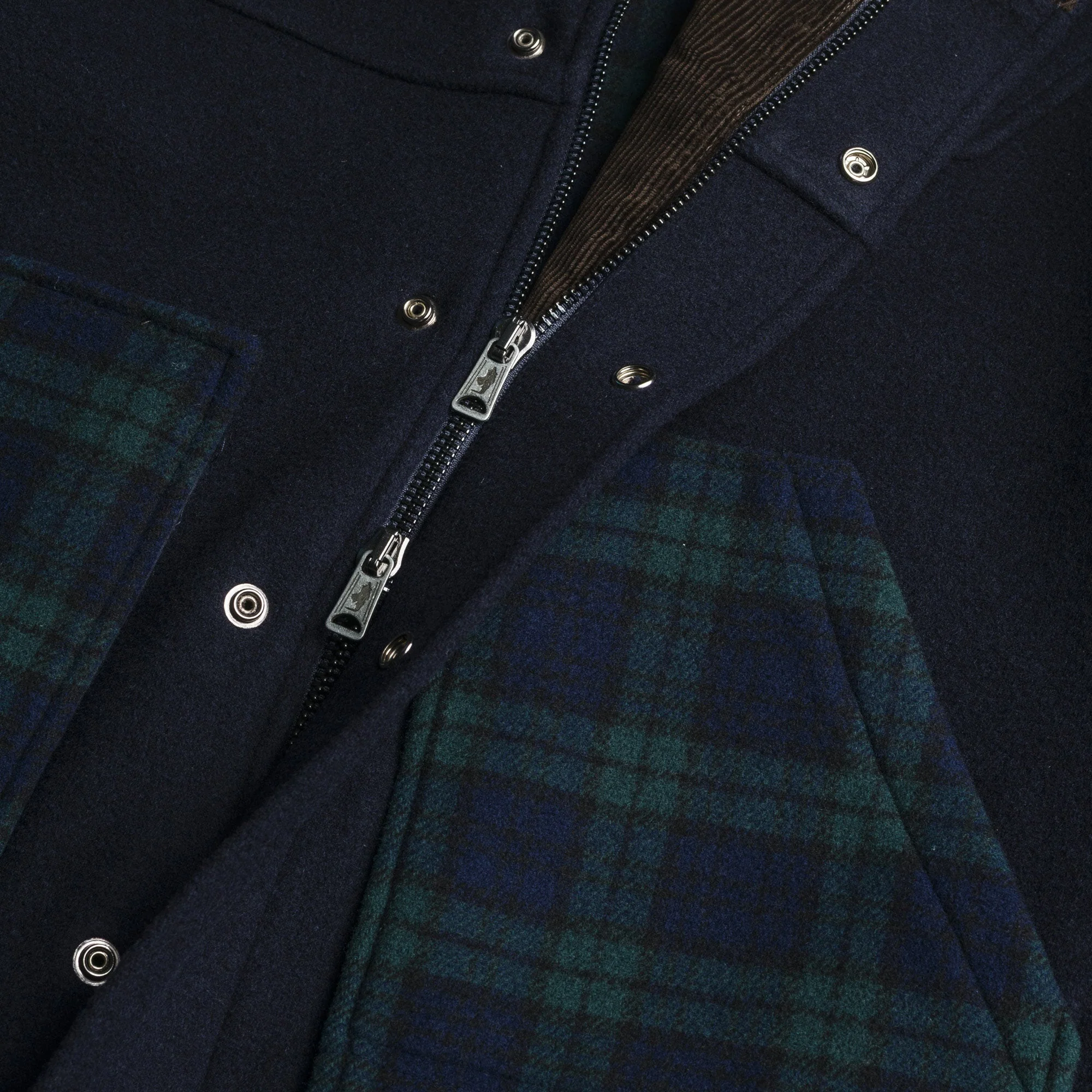 Caban in lana check Black Watch - Image 4