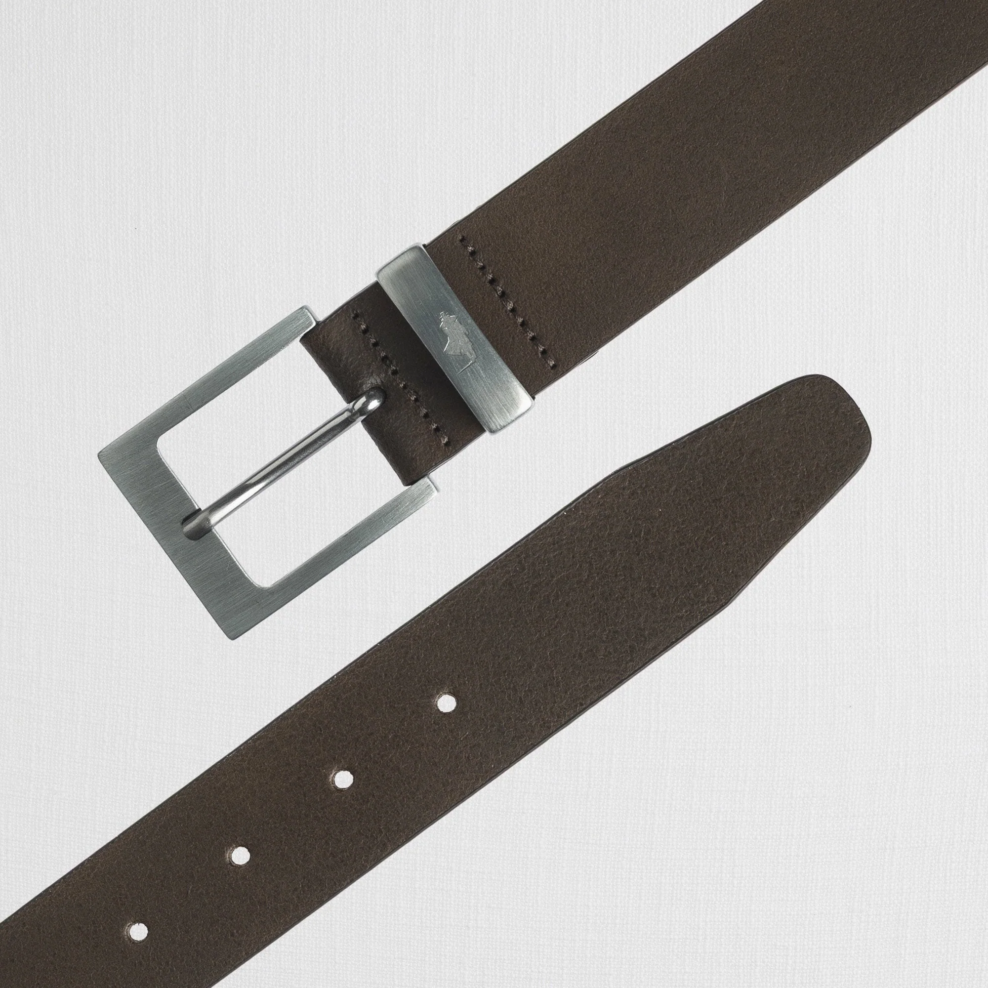 Cintura in Pelle con Fibbia Squadrata - Image 4