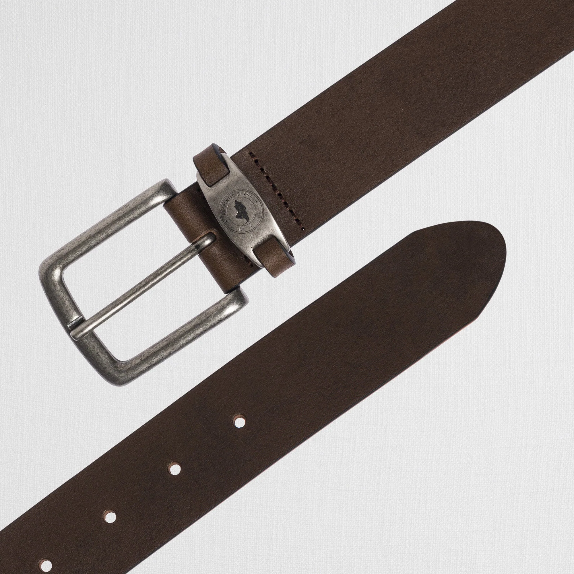 Cintura in Pelle con Fibbia Stondata - Image 4