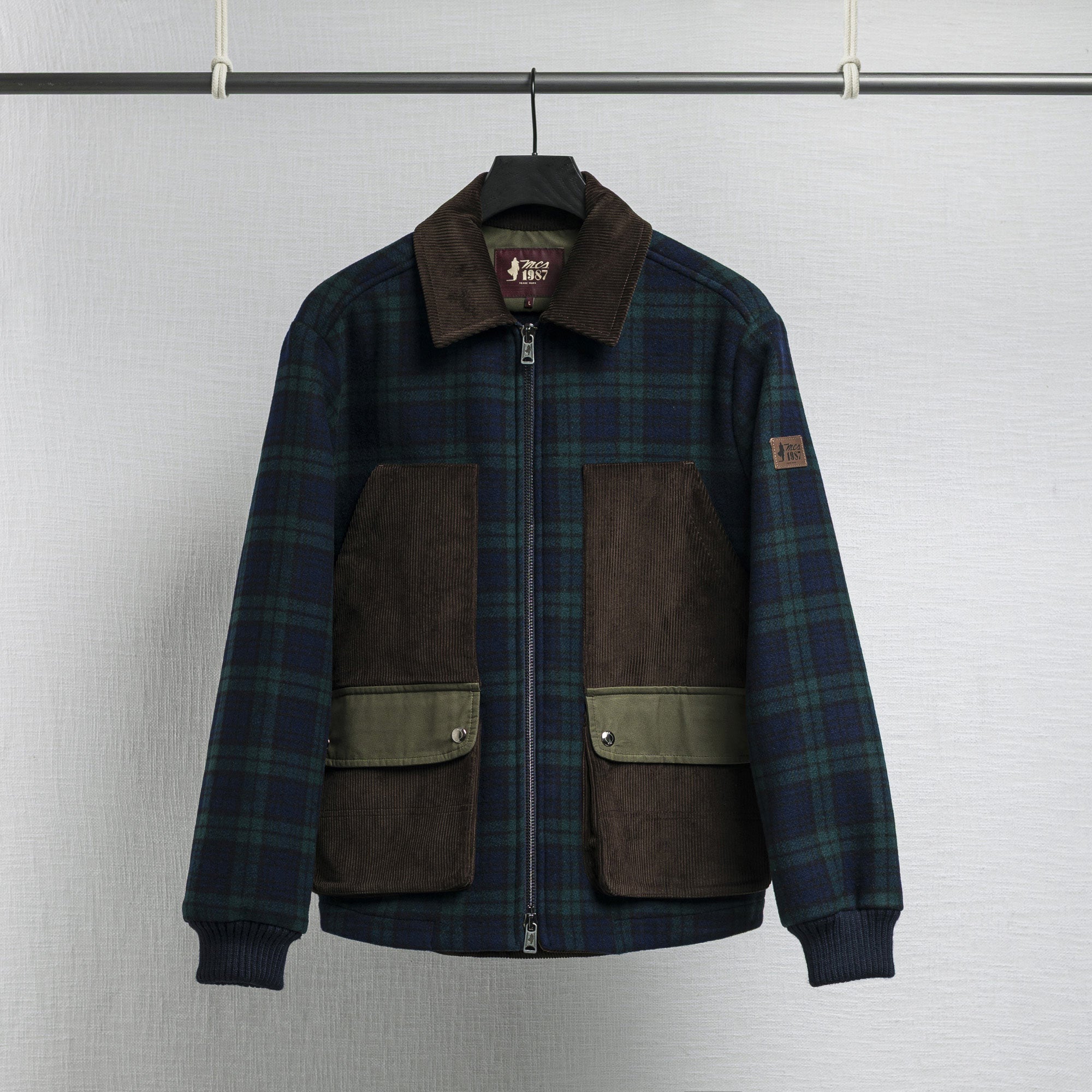 Giacca Harrington in lana check Black Watch - Image 7