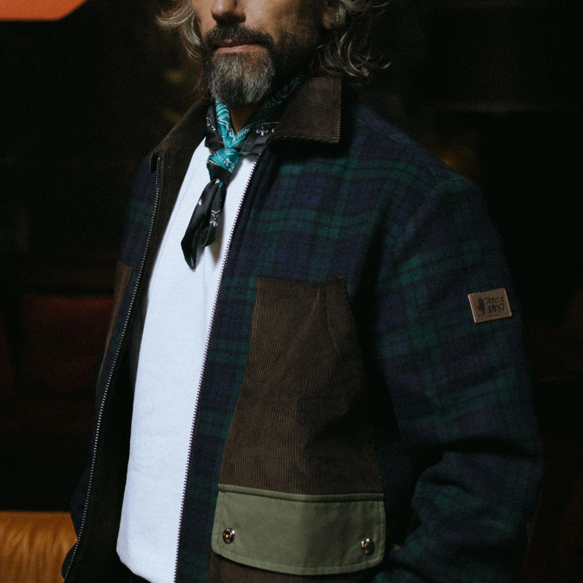Giacca Harrington in lana check Black Watch - Image 8