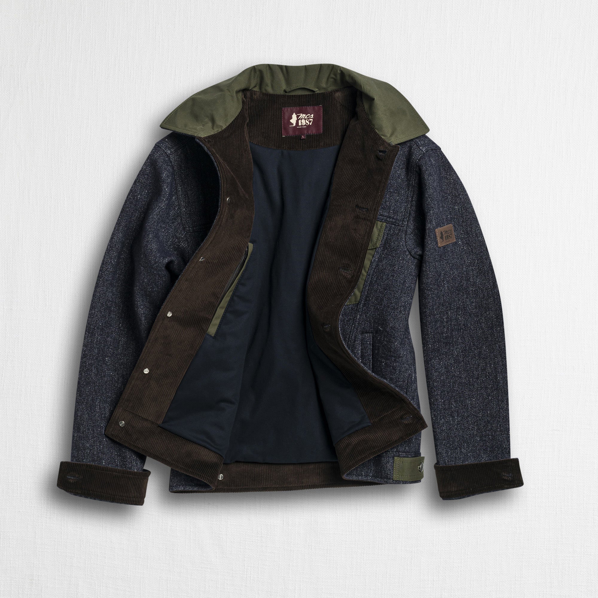 Giacca Trucker in Lana e Lino - Image 3