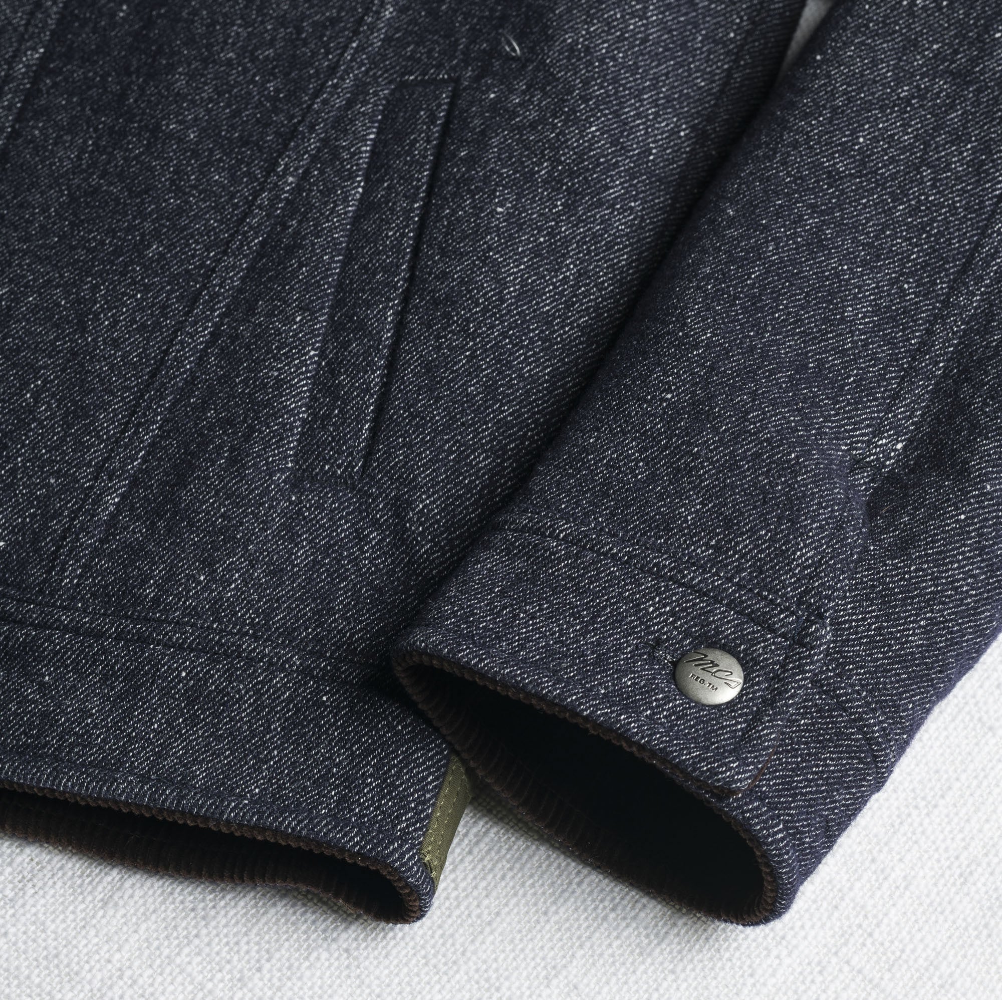 Giacca Trucker in Lana e Lino - Image 6