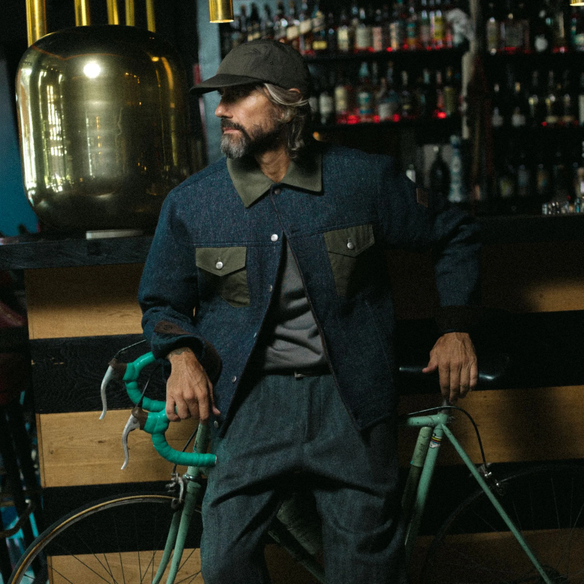 Giacca Trucker in Lana e Lino - Image 8