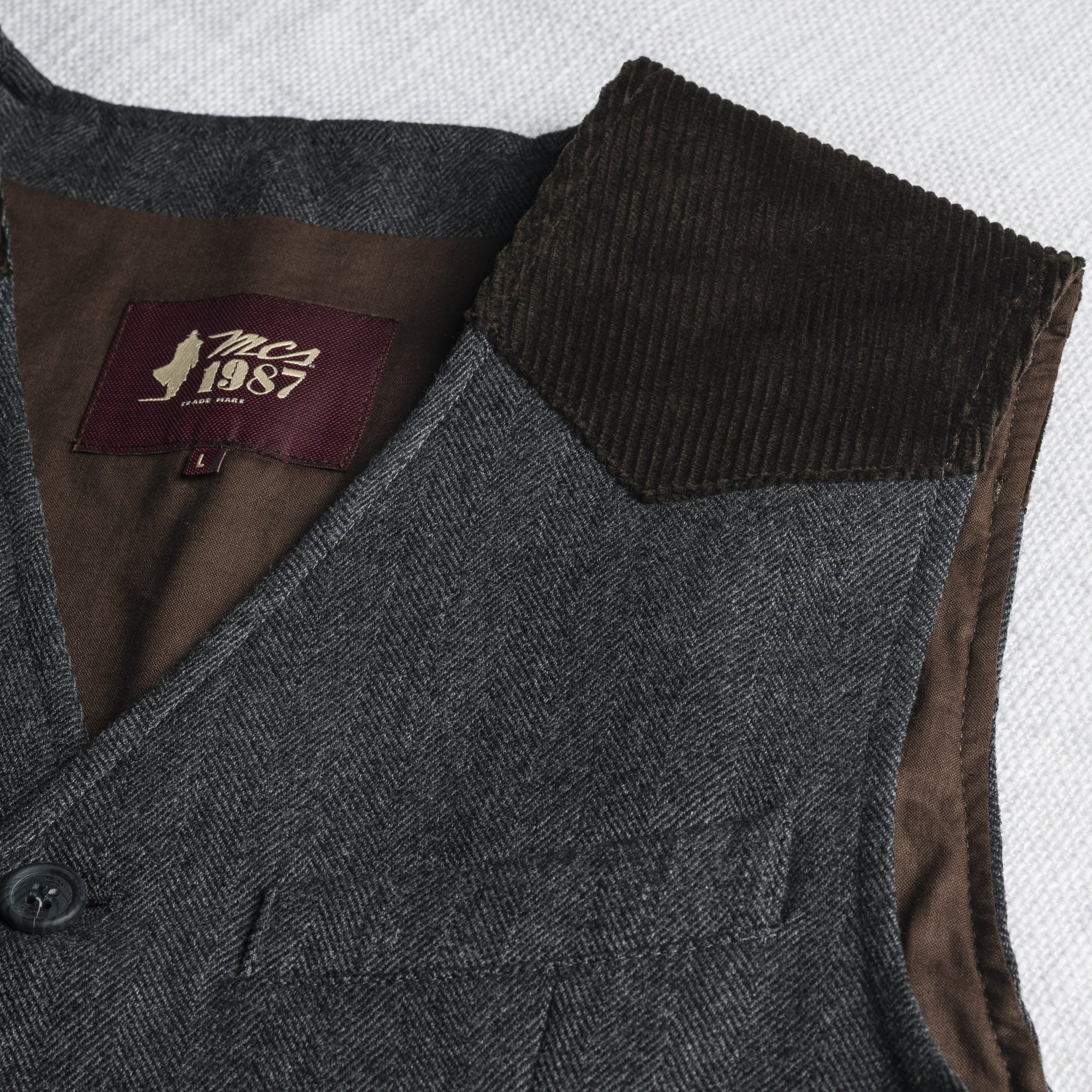 Gilet in Lana Herringbone - Image 3
