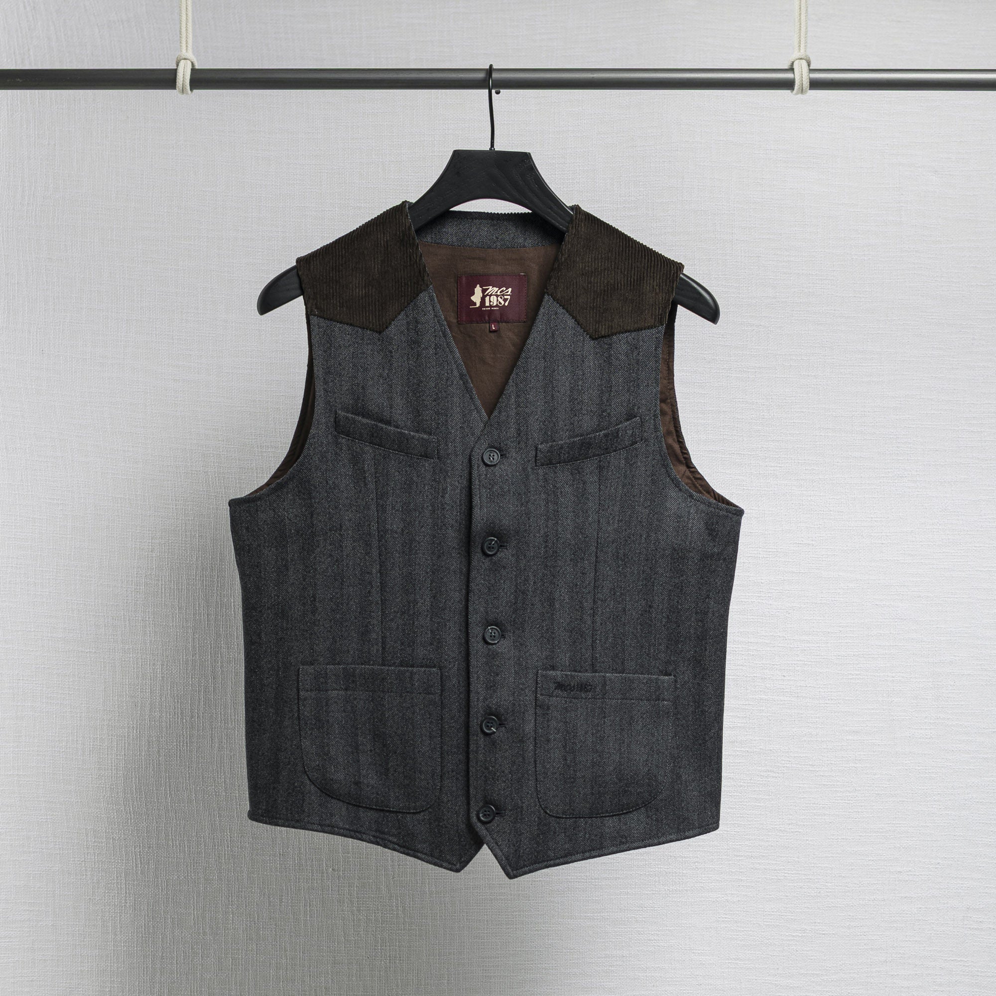 Gilet in Lana Herringbone - Image 6