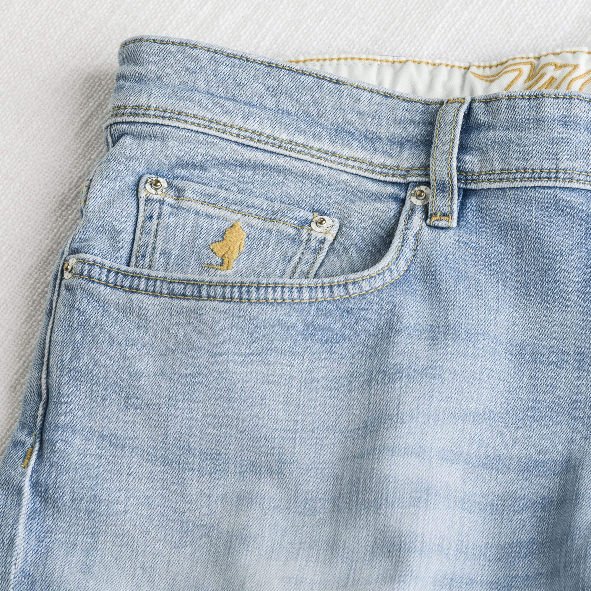 Jeans Bleached Slim - Sea Blue - Image 3