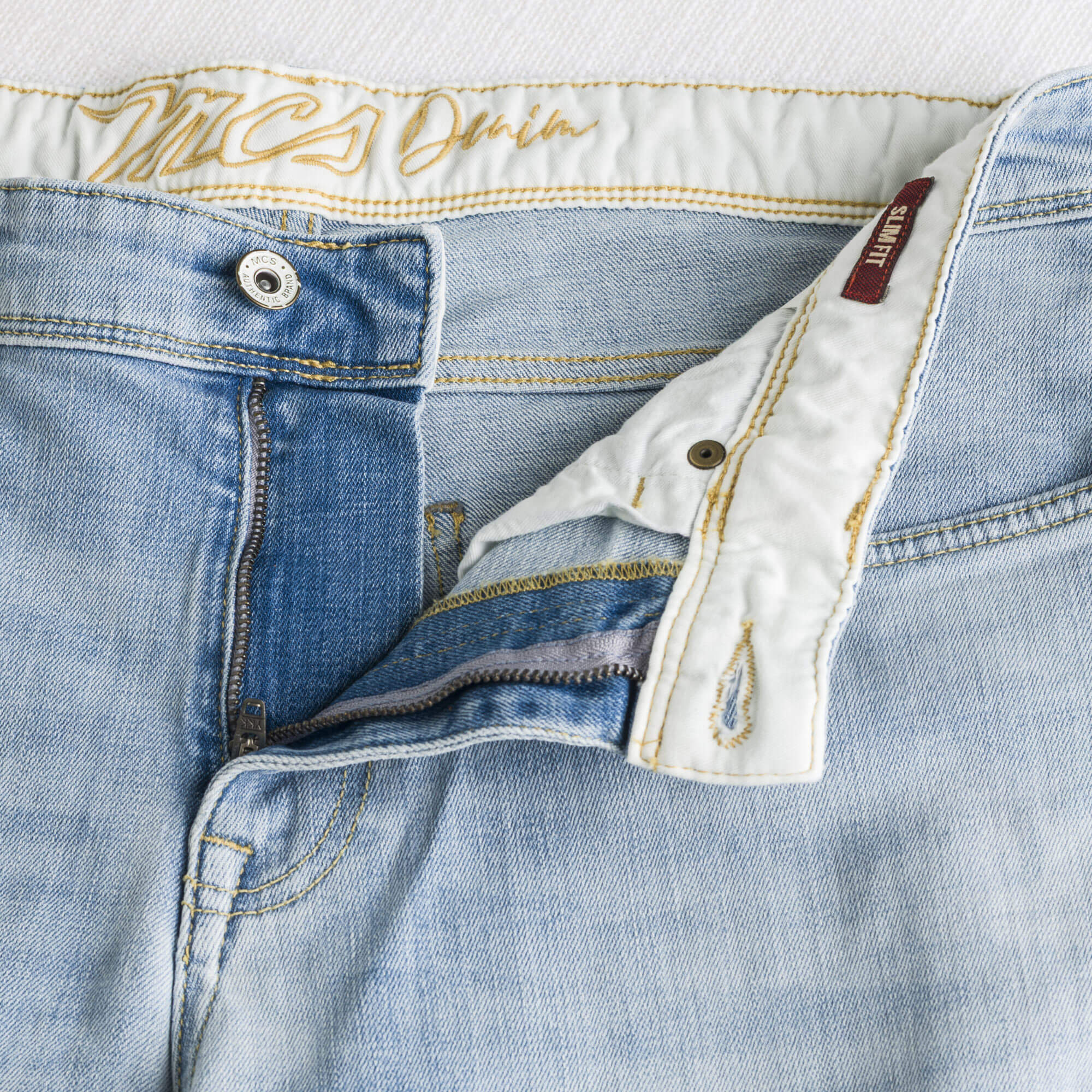 Jeans Bleached Slim - Sea Blue - Image 4