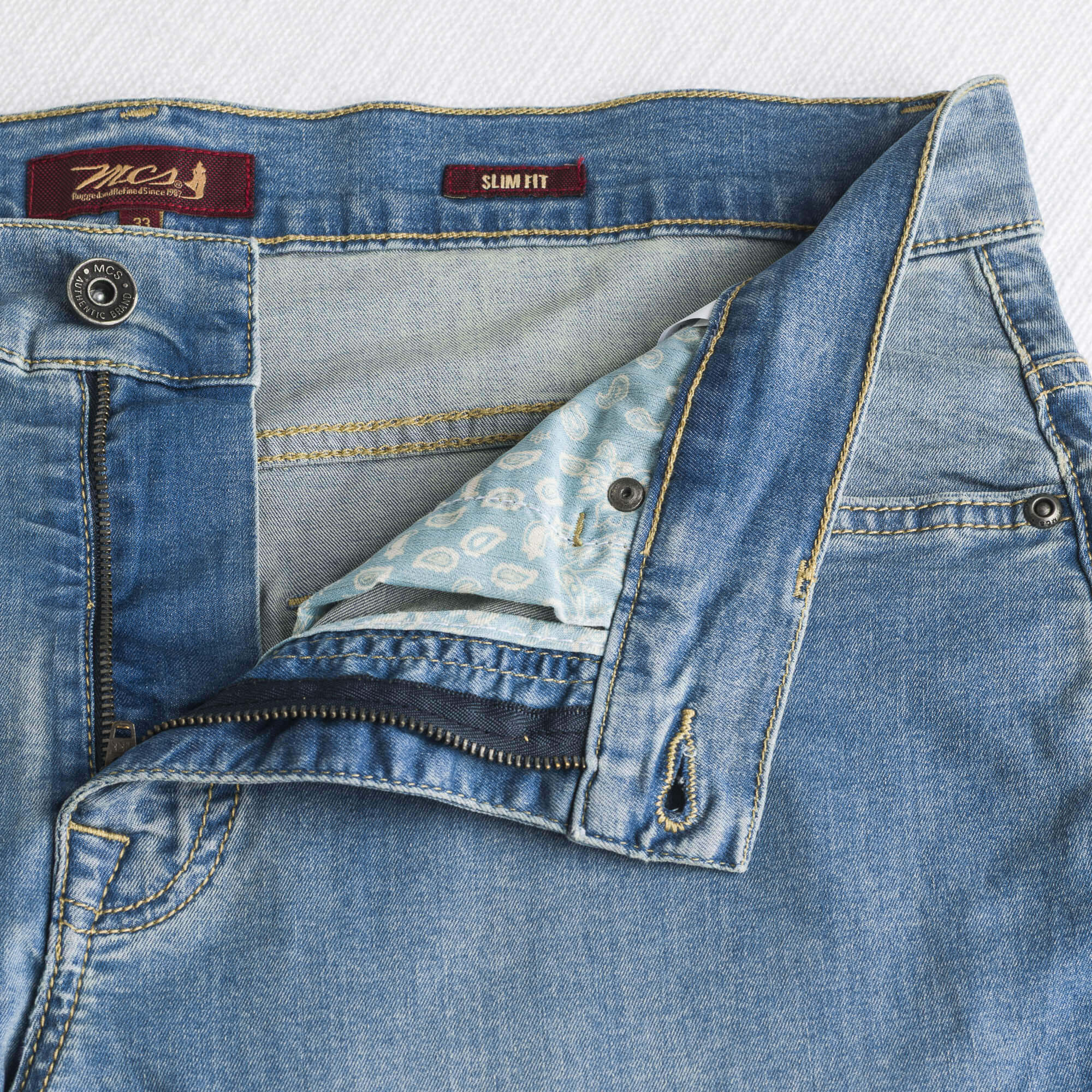 Jeans Leggero Slim - Indigo mid-blue - Image 4