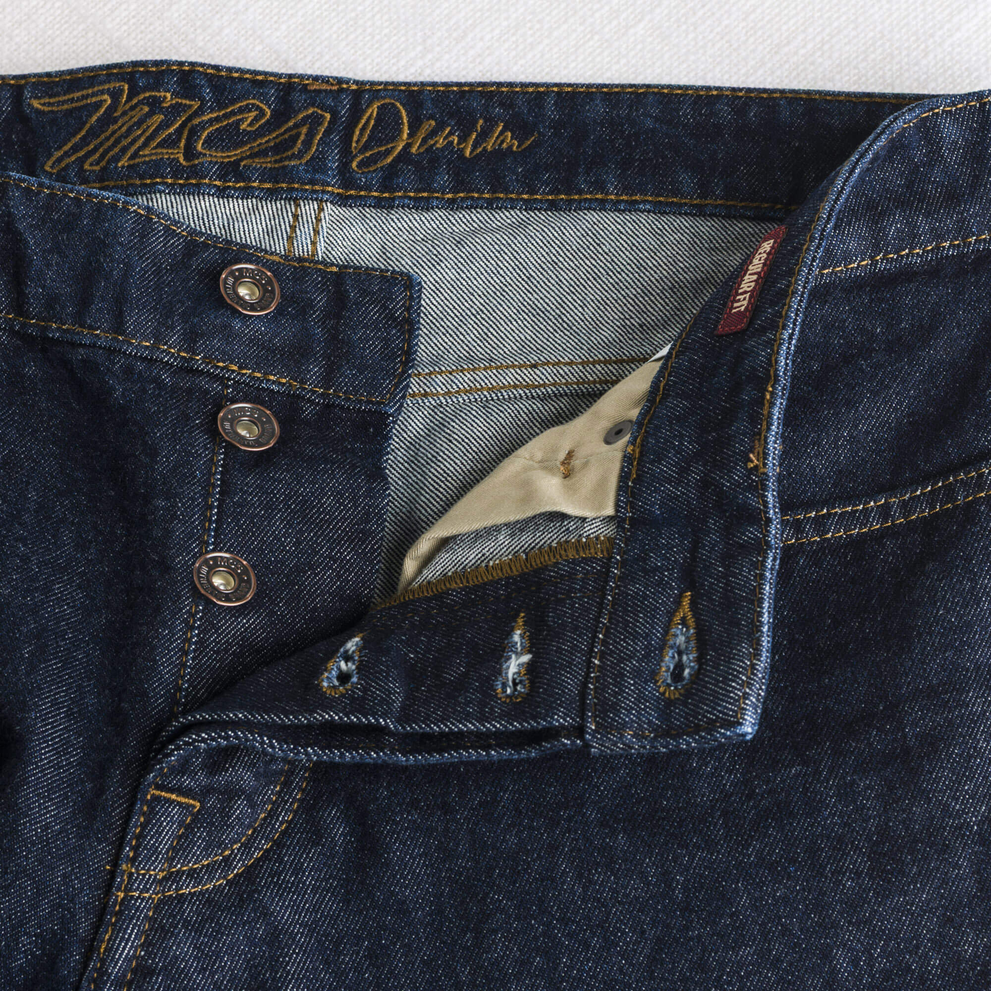 Jeans Raw Denim Regular - Dark Blue - Image 4