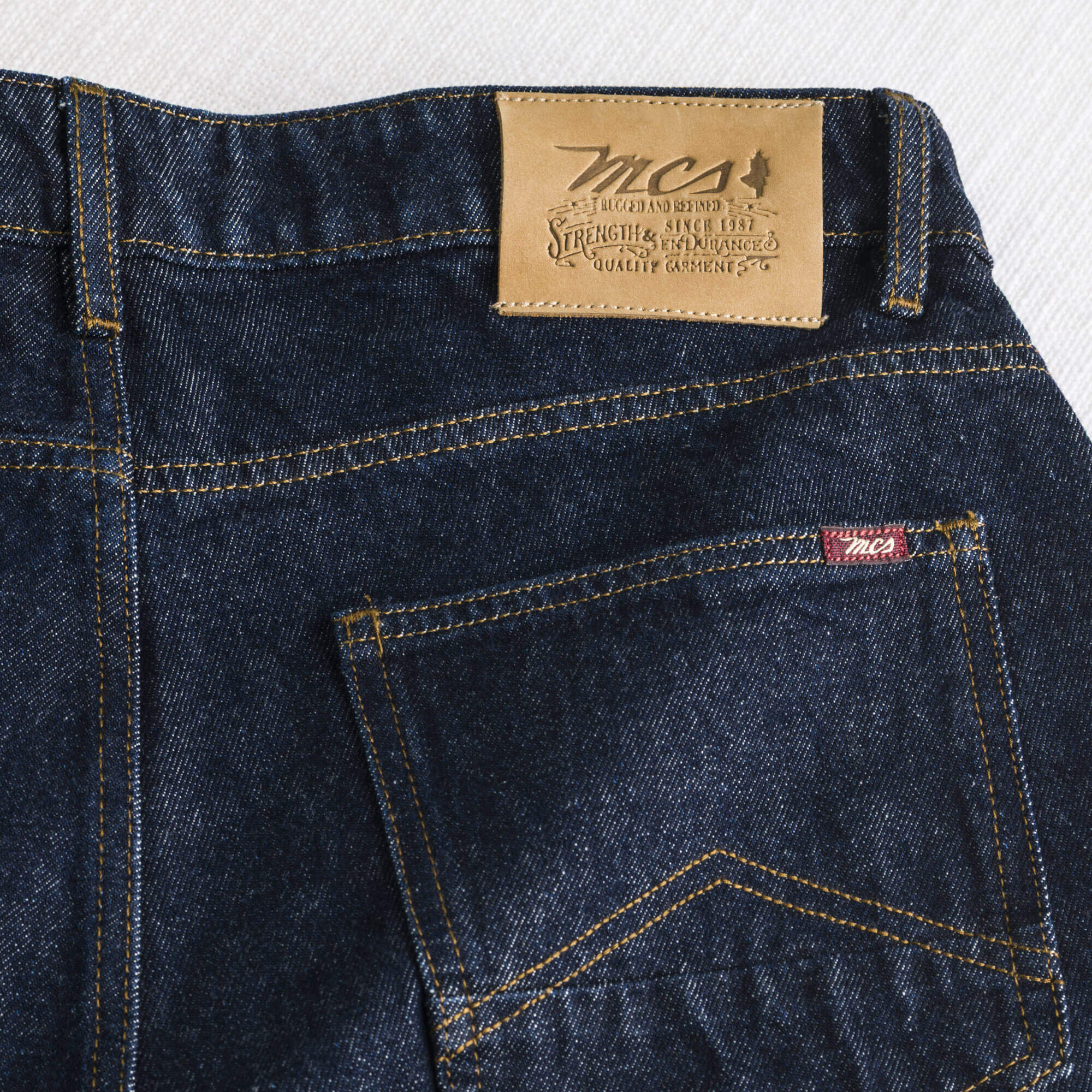 Jeans Raw Denim Regular - Dark Blue - Image 5