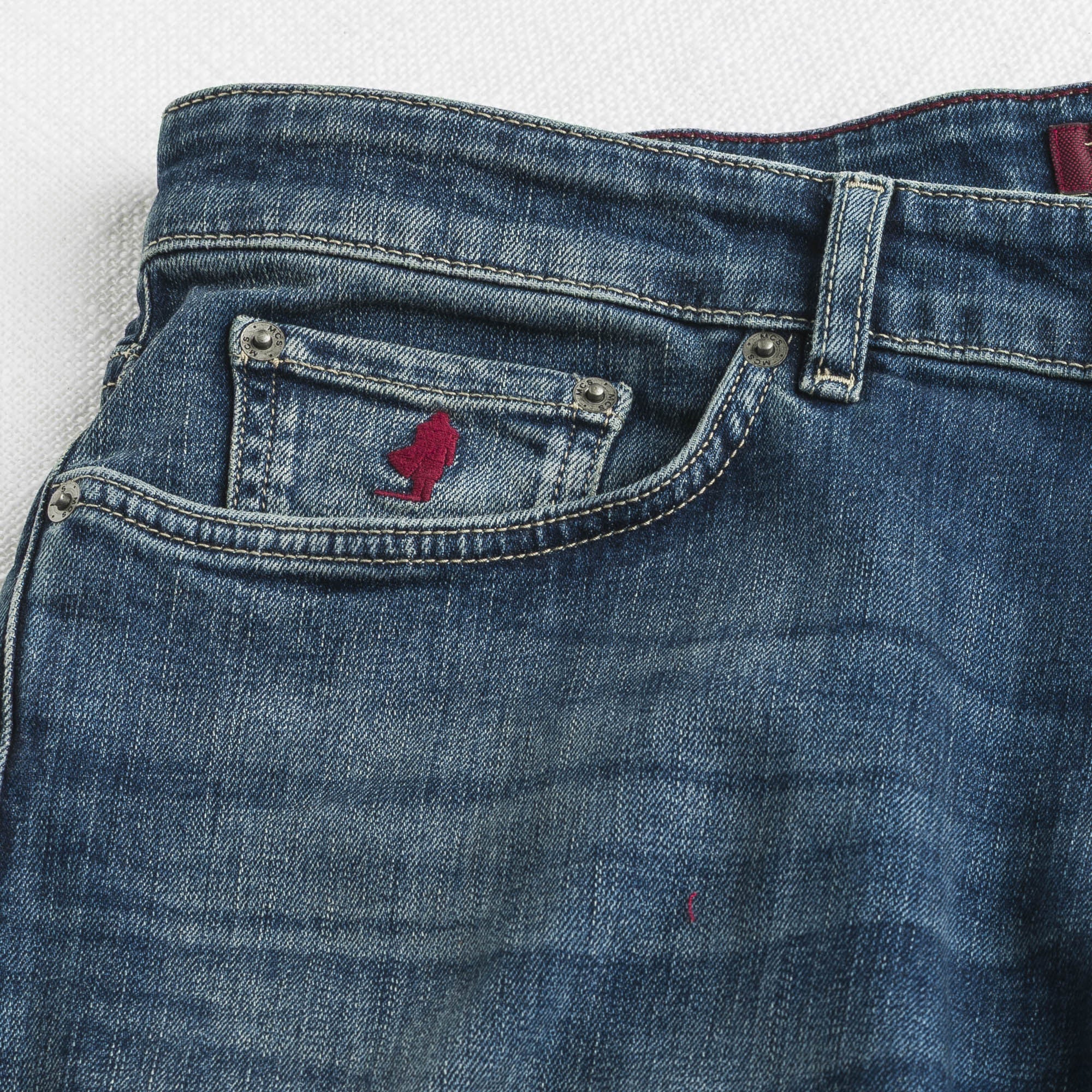 Jeans Regular Fit Blu Beige - Image 3