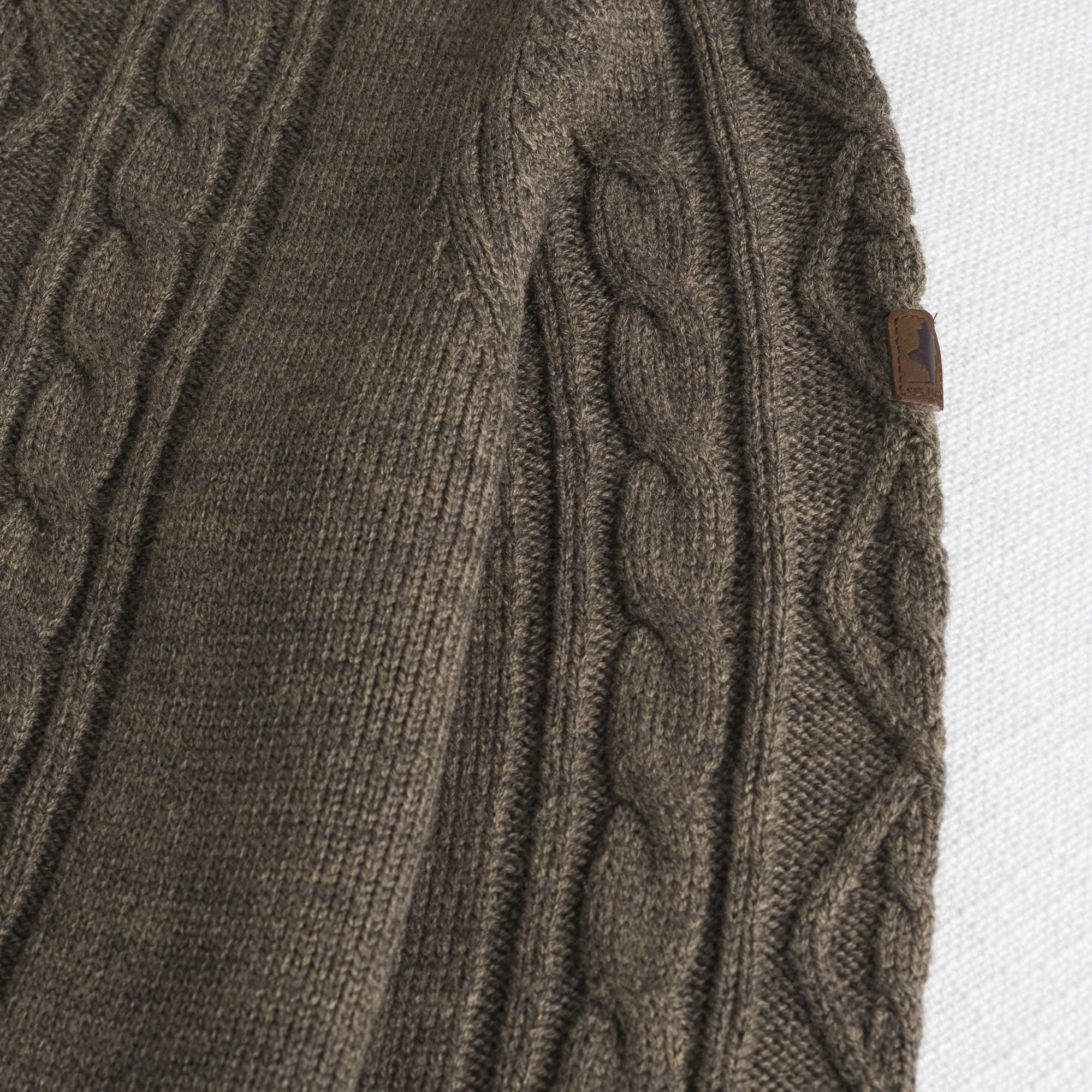 Maglia Collo Alto a Trecce in Misto Lana - Image 3