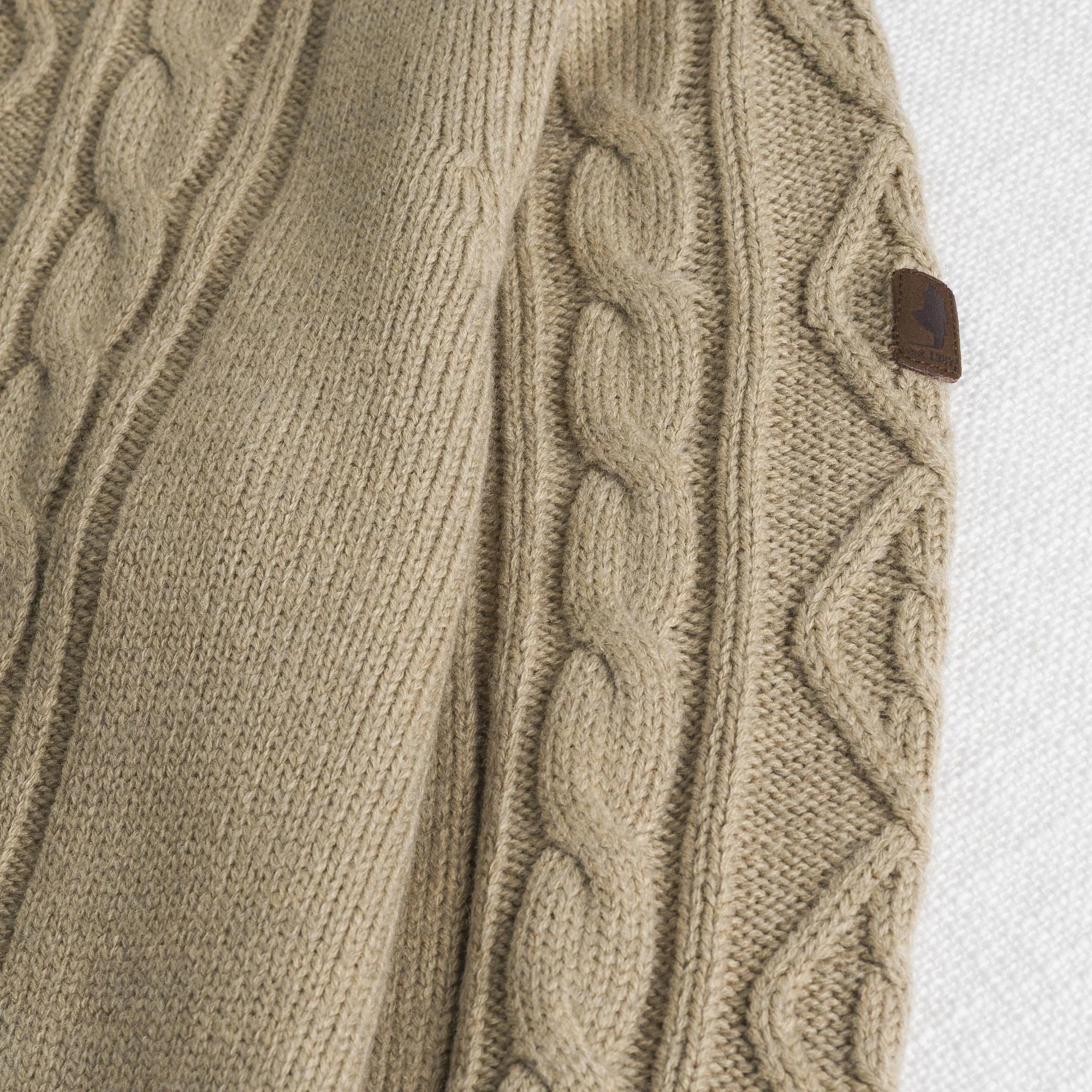 Maglia Collo Alto a Trecce in Misto Lana - Image 6