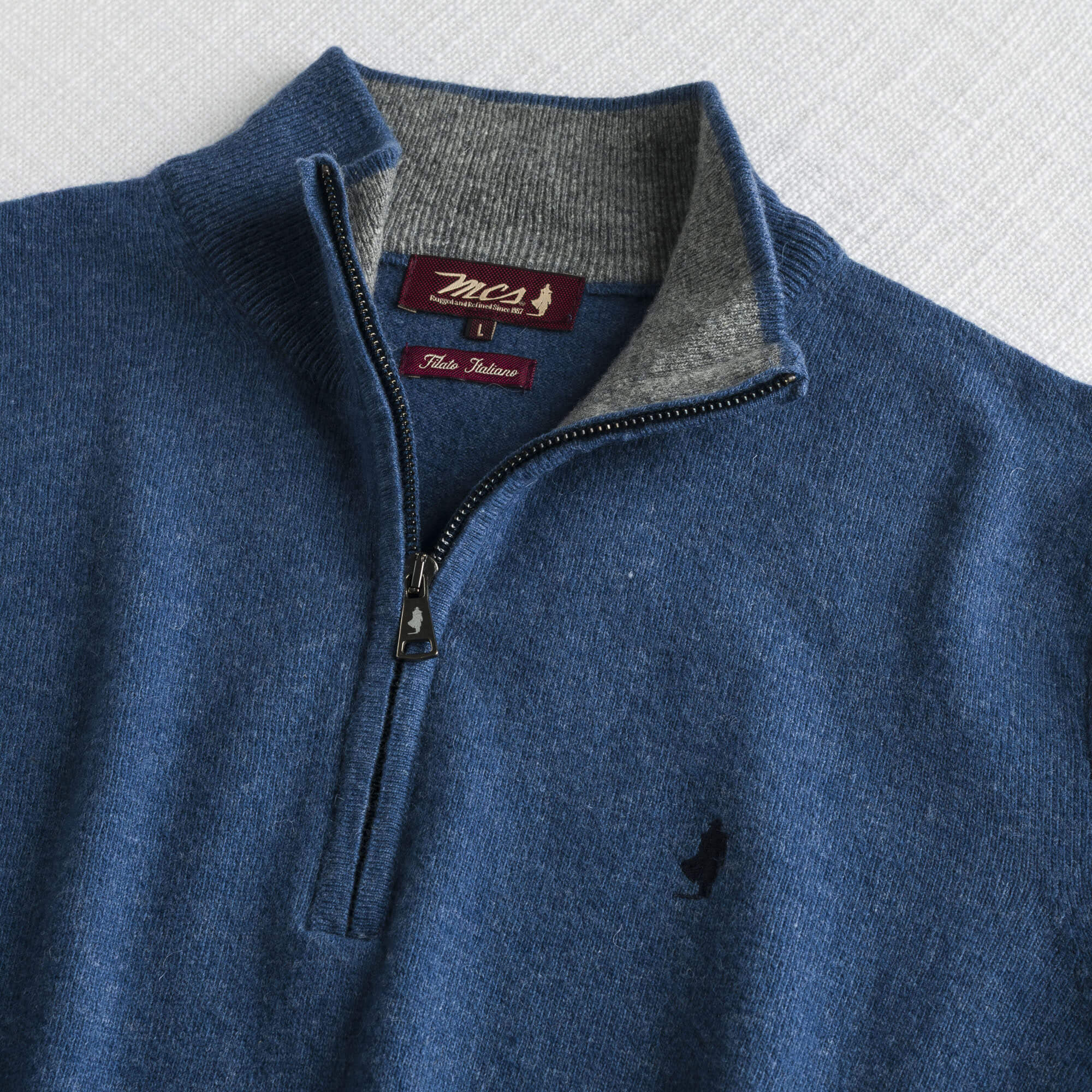 Maglia Mezza Zip in Misto Lana - Image 12