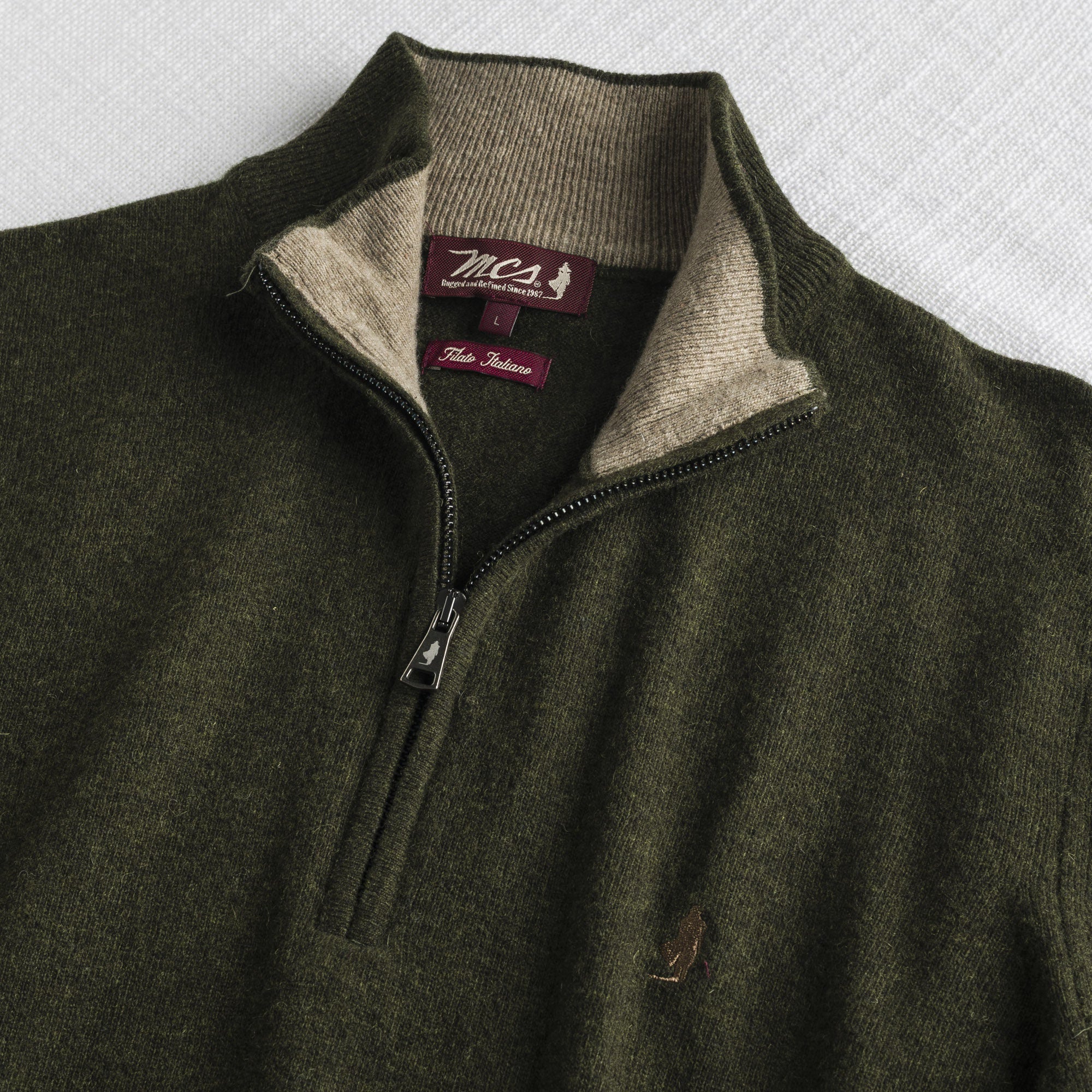 Maglia Mezza Zip in Misto Lana - Image 15