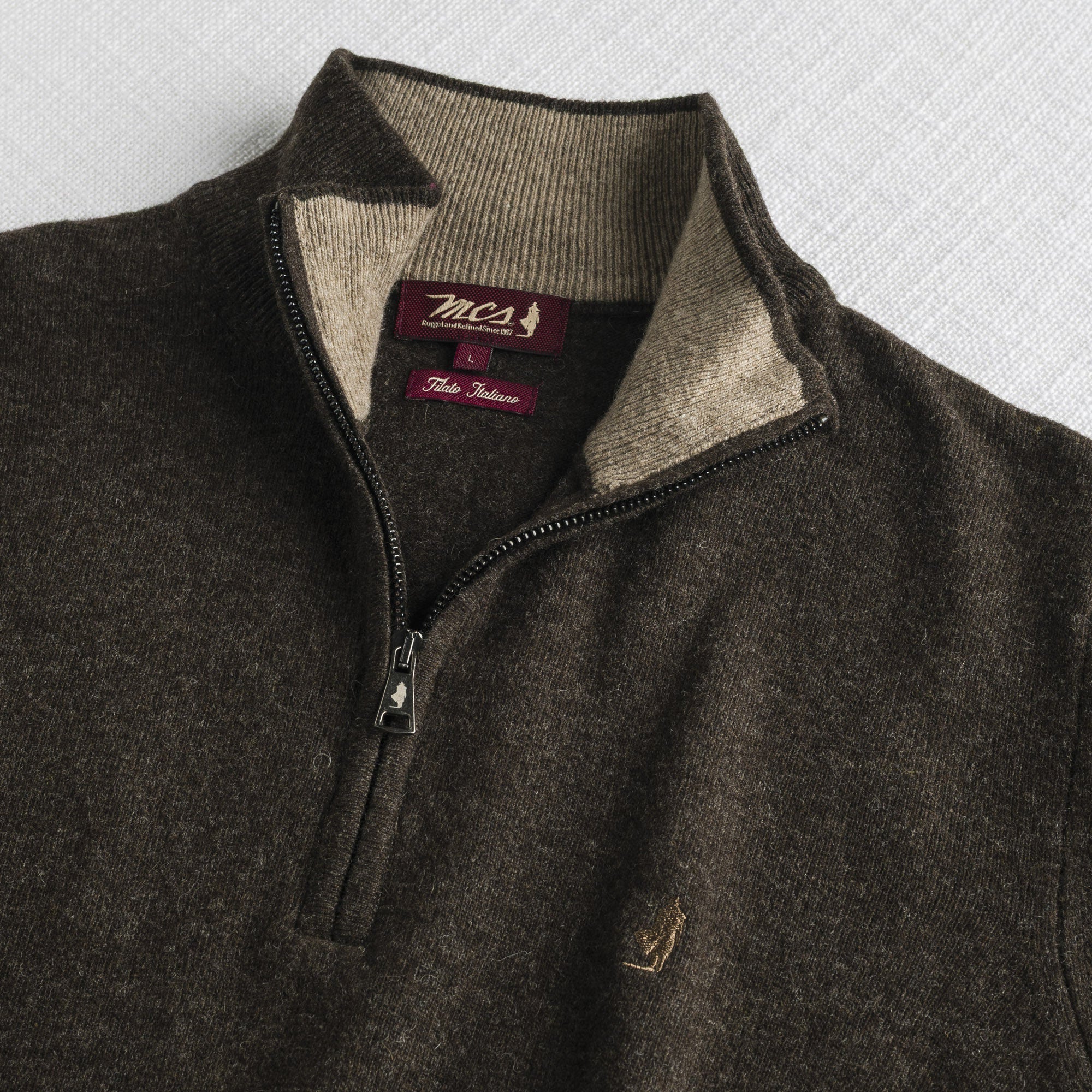 Maglia Mezza Zip in Misto Lana - Image 18