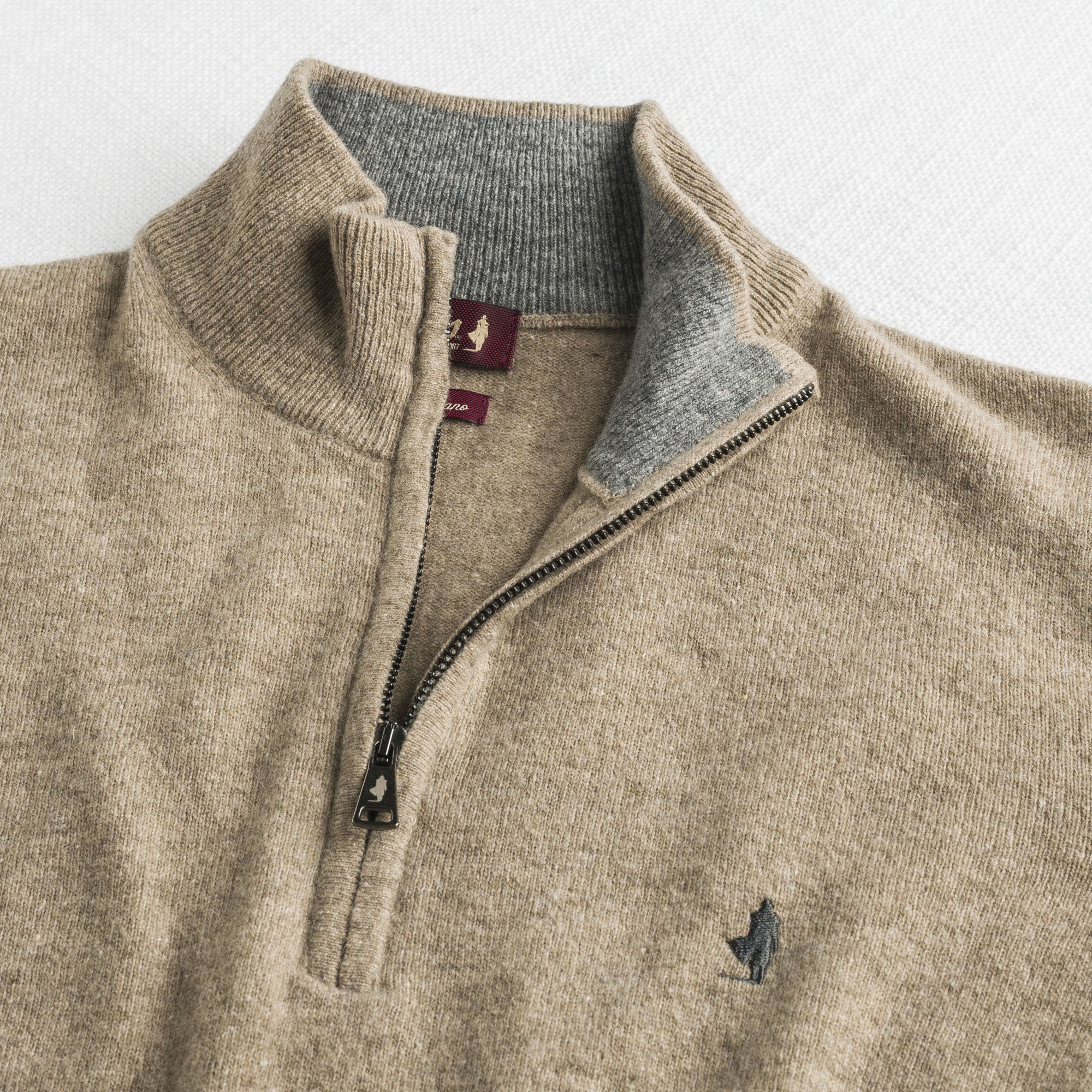 Maglia Mezza Zip in Misto Lana - Image 3