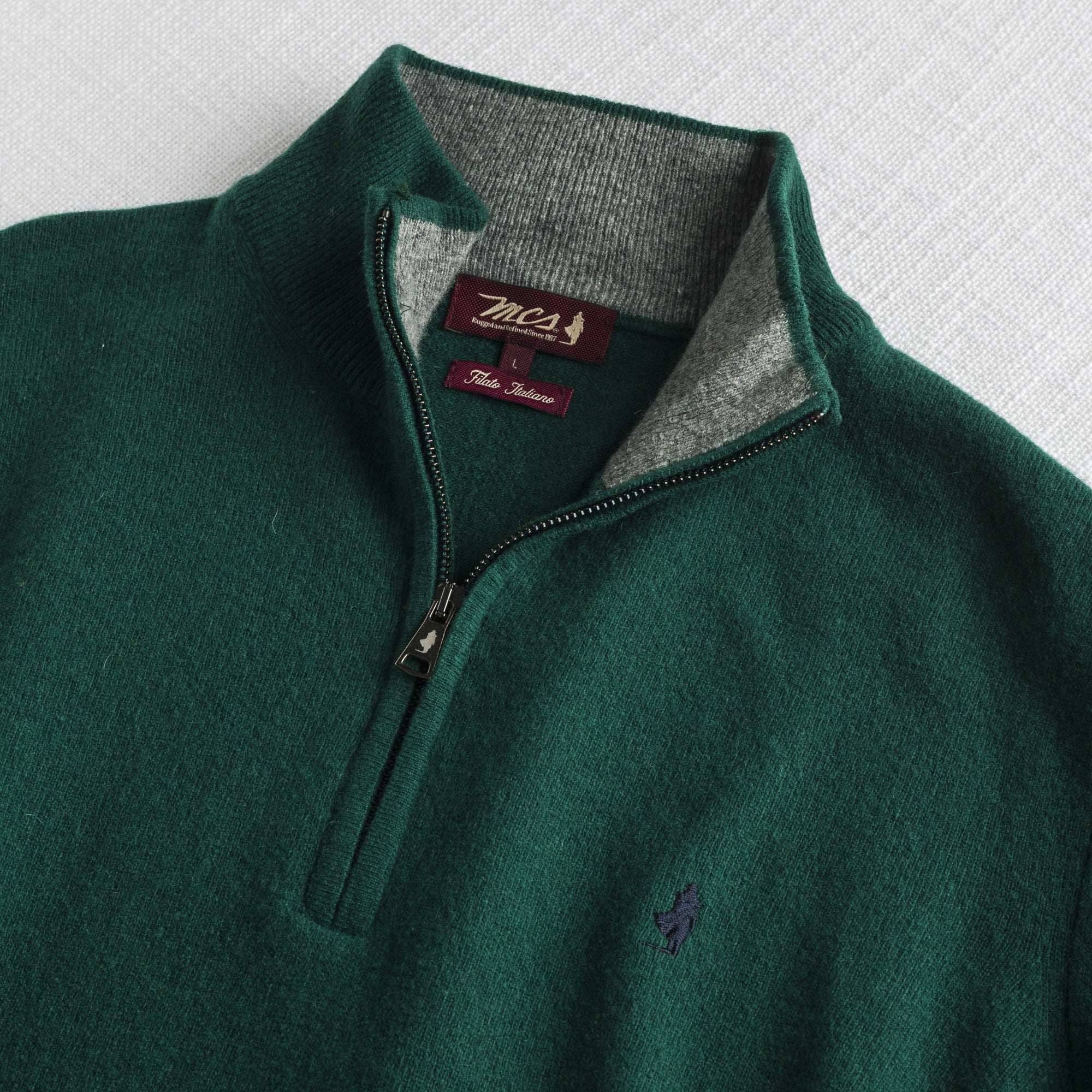 Maglia Mezza Zip in Misto Lana - Image 6