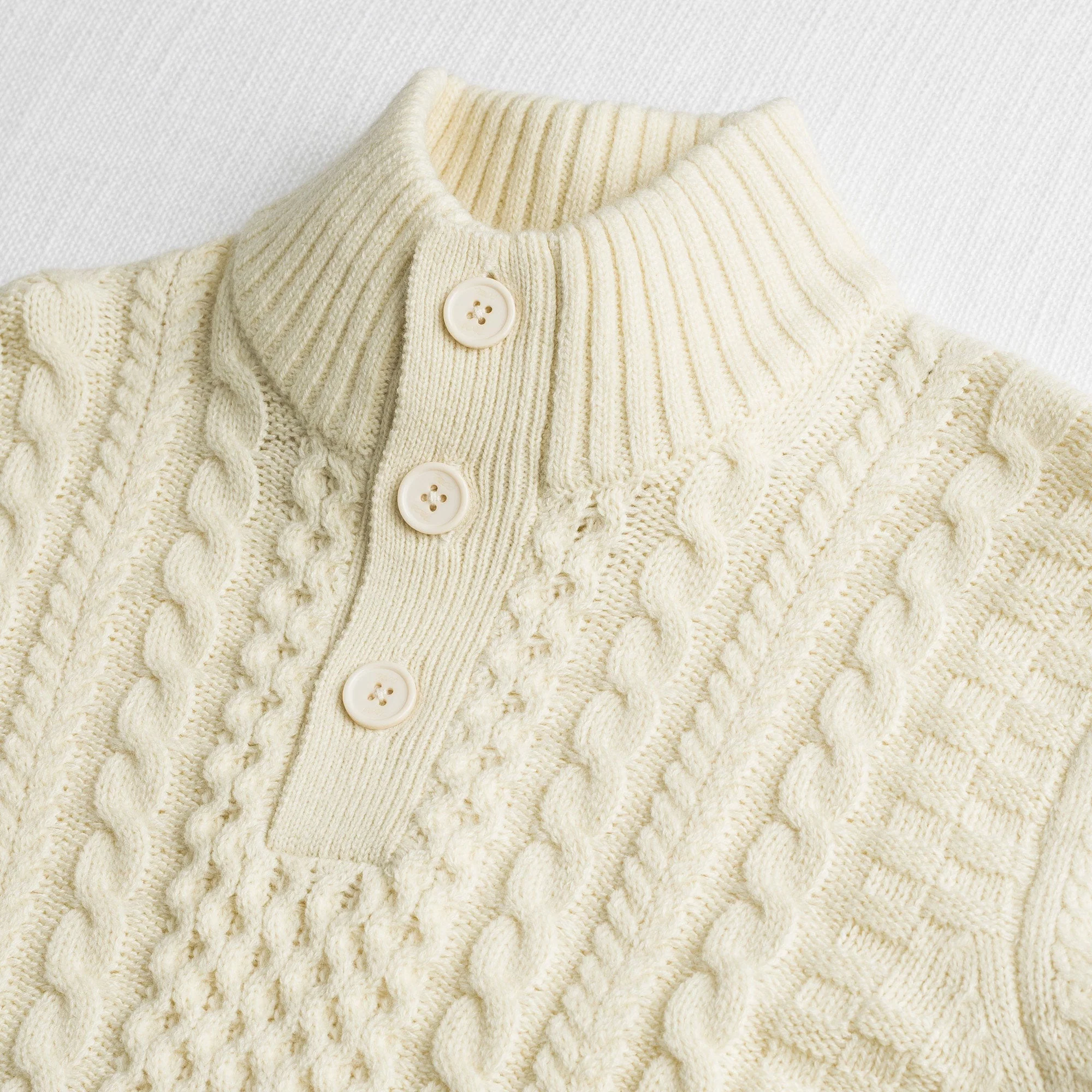 Maglione Camionnaire a Trecce in Misto Lana - Image 3