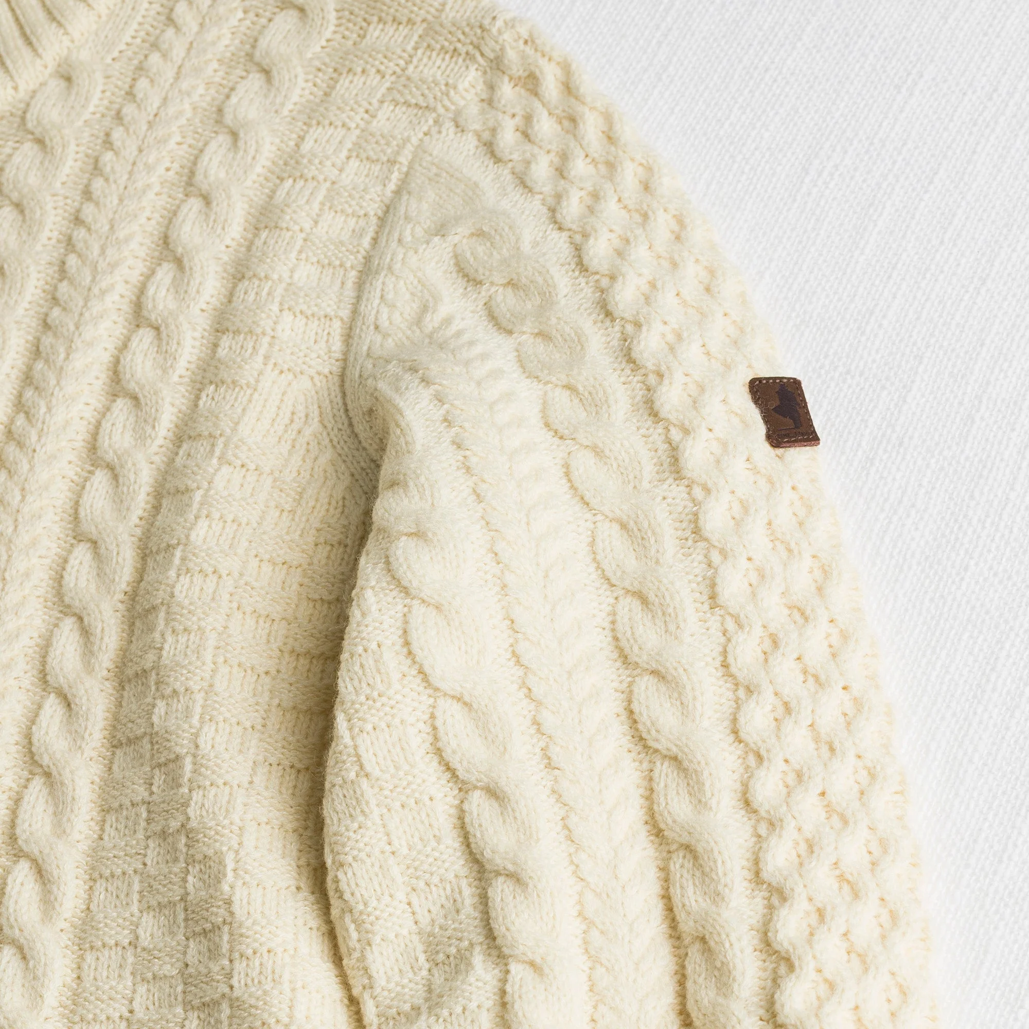 Maglione Camionnaire a Trecce in Misto Lana - Image 4