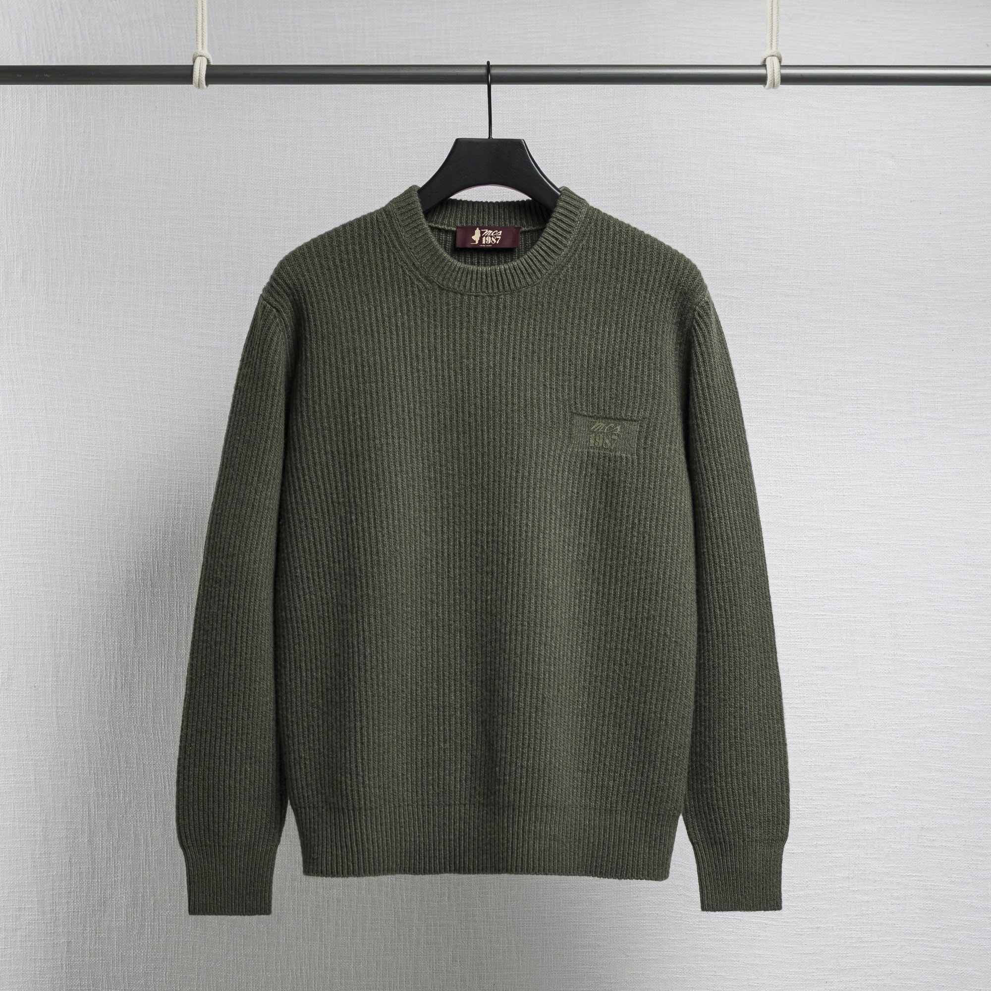 Maglione a Coste con Logo Stampato - Image 4