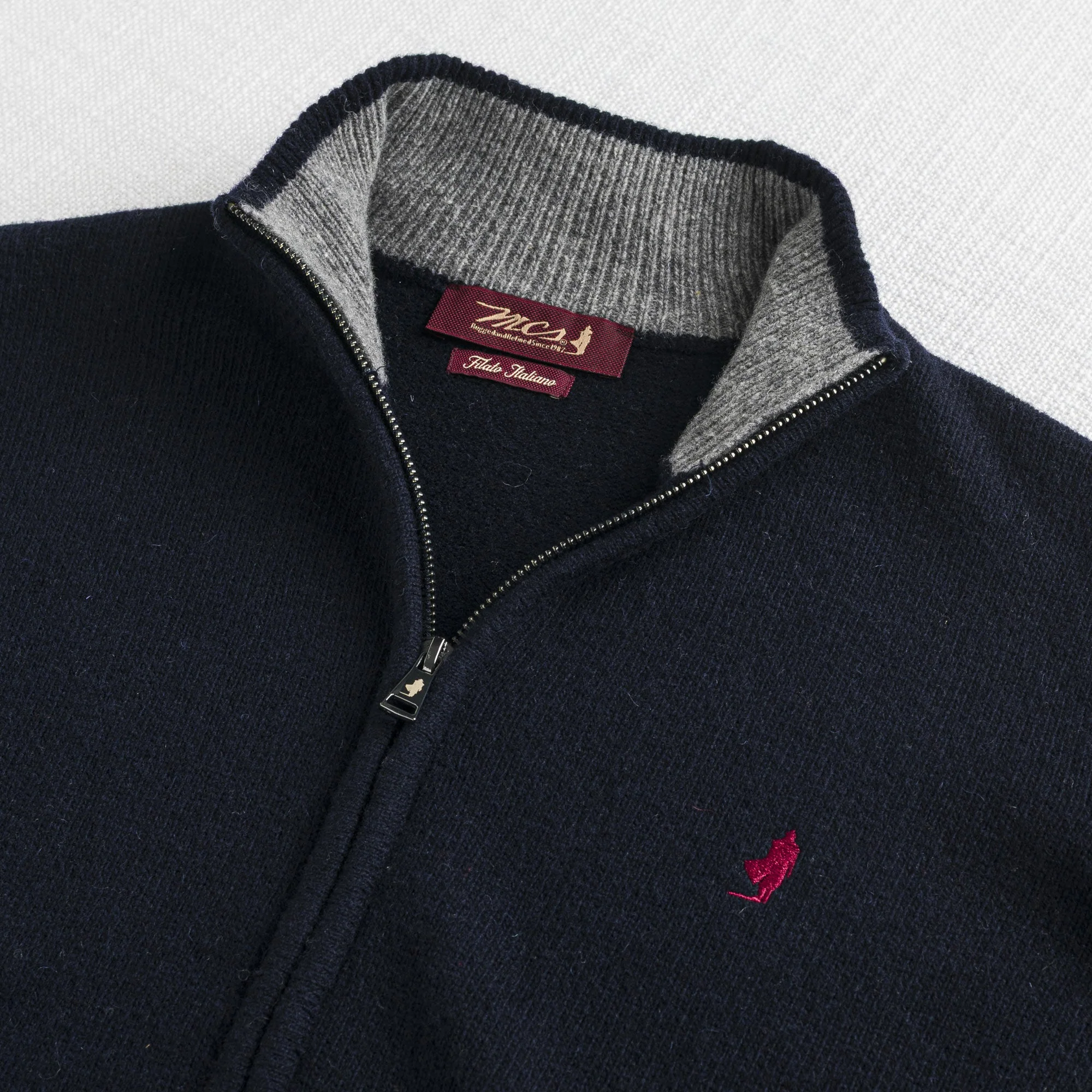 Maglione Full Zip in Misto Lana - Image 12