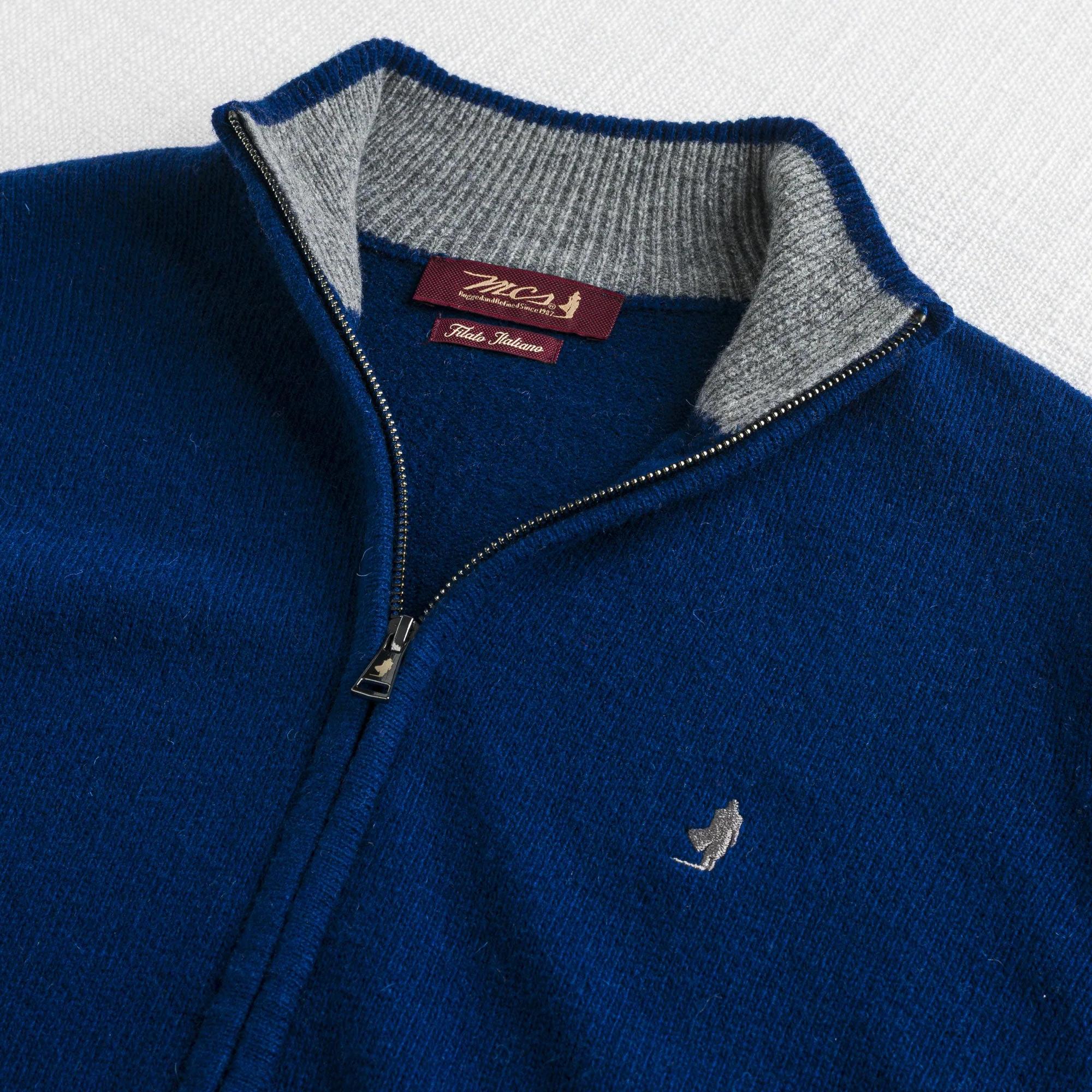 Maglione Full Zip in Misto Lana - Image 15