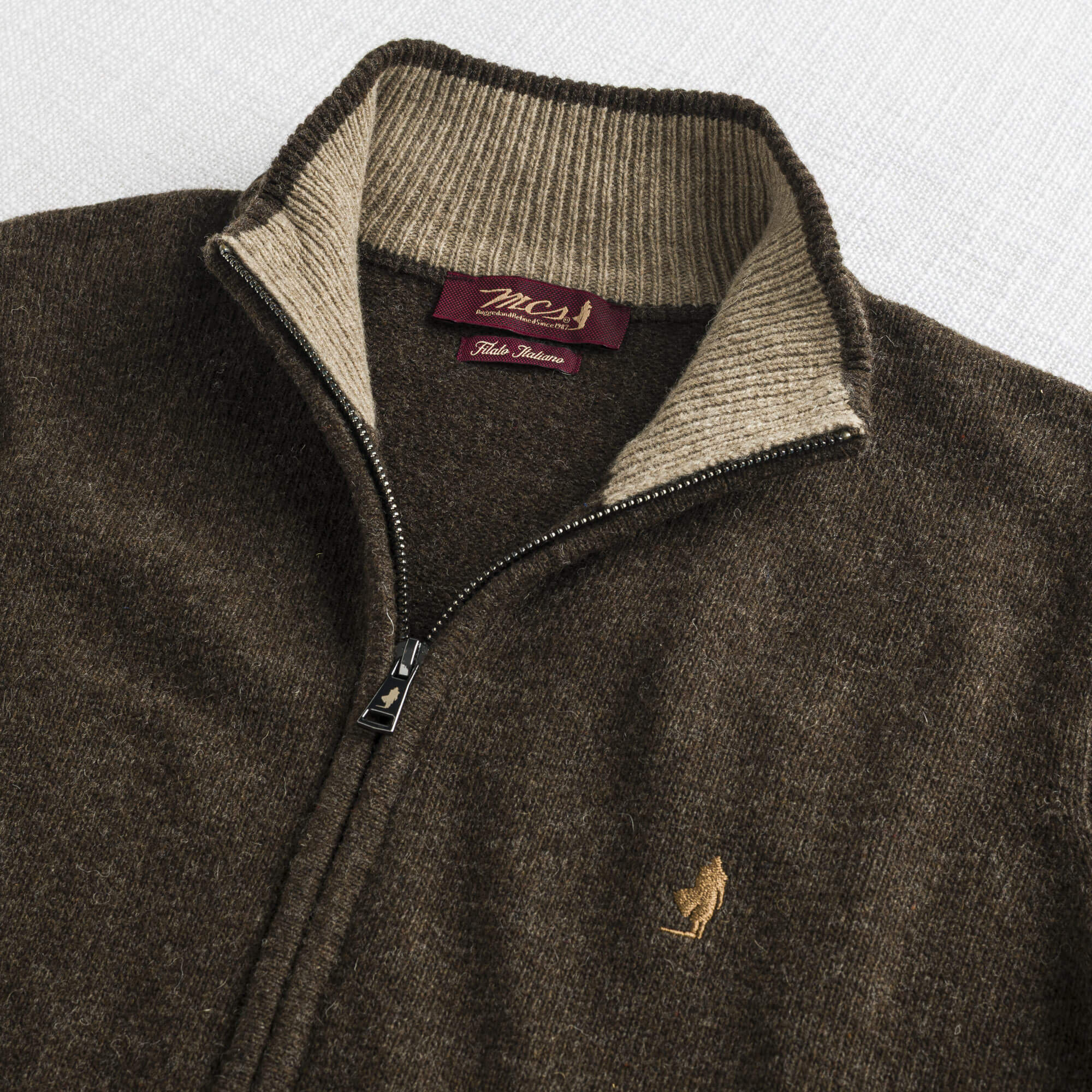 Maglione Full Zip in Misto Lana - Image 21