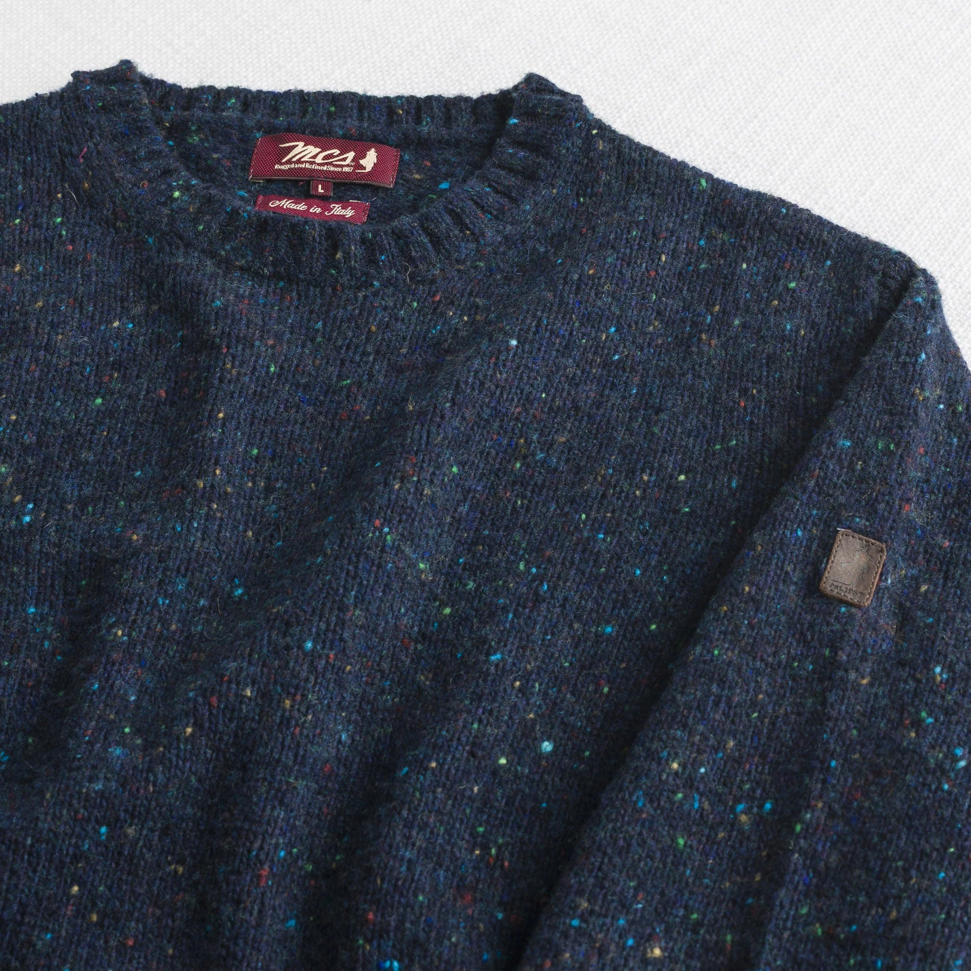 Maglione Girocollo Bottonato in Misto Lana - Image 9