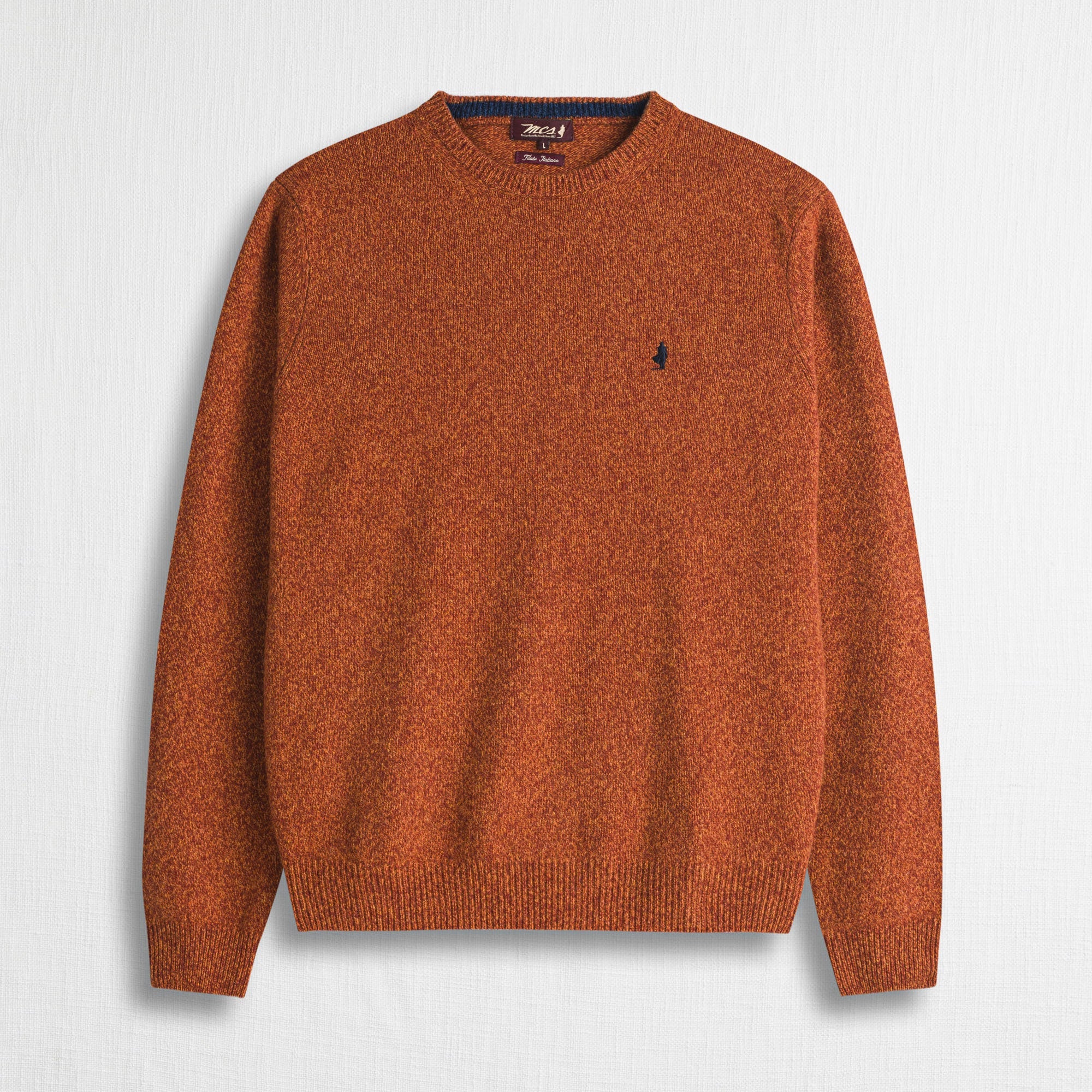 Maglione Girocollo Mouliné in Misto Lana - Image 10