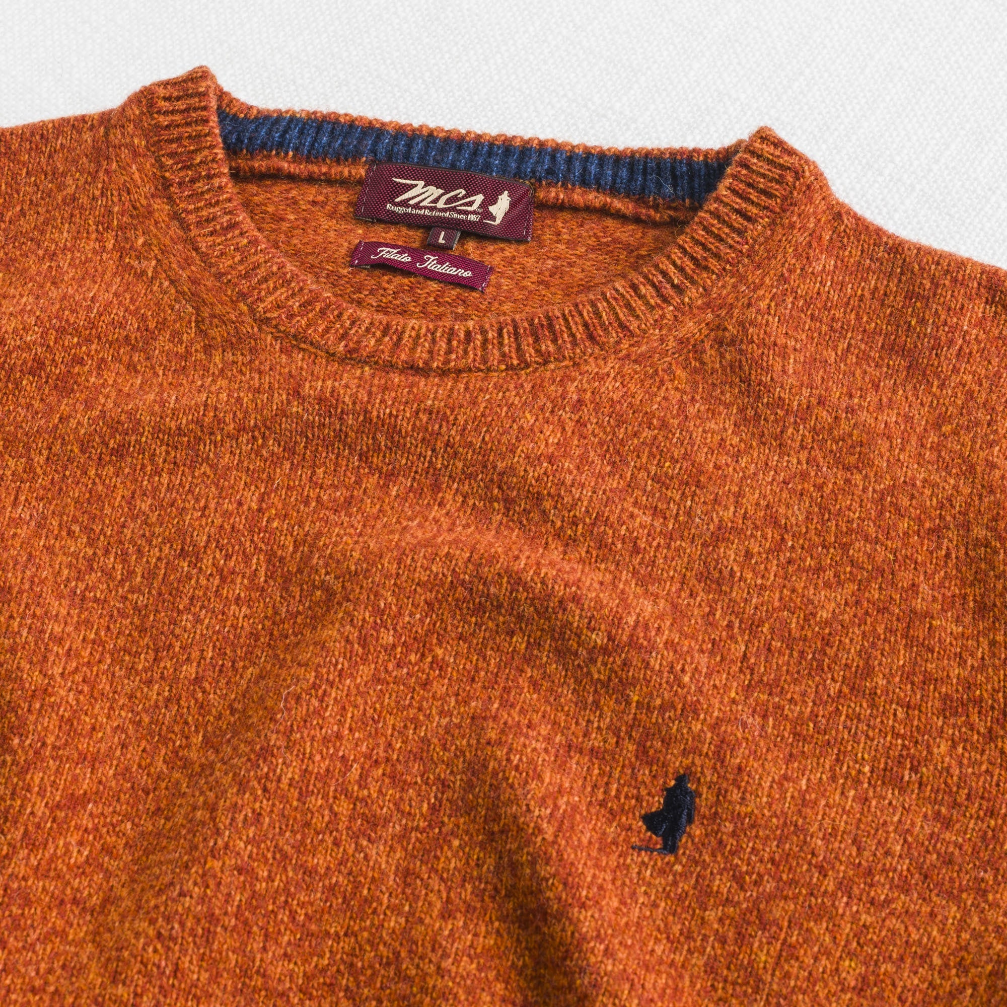 Maglione Girocollo Mouliné in Misto Lana - Image 12