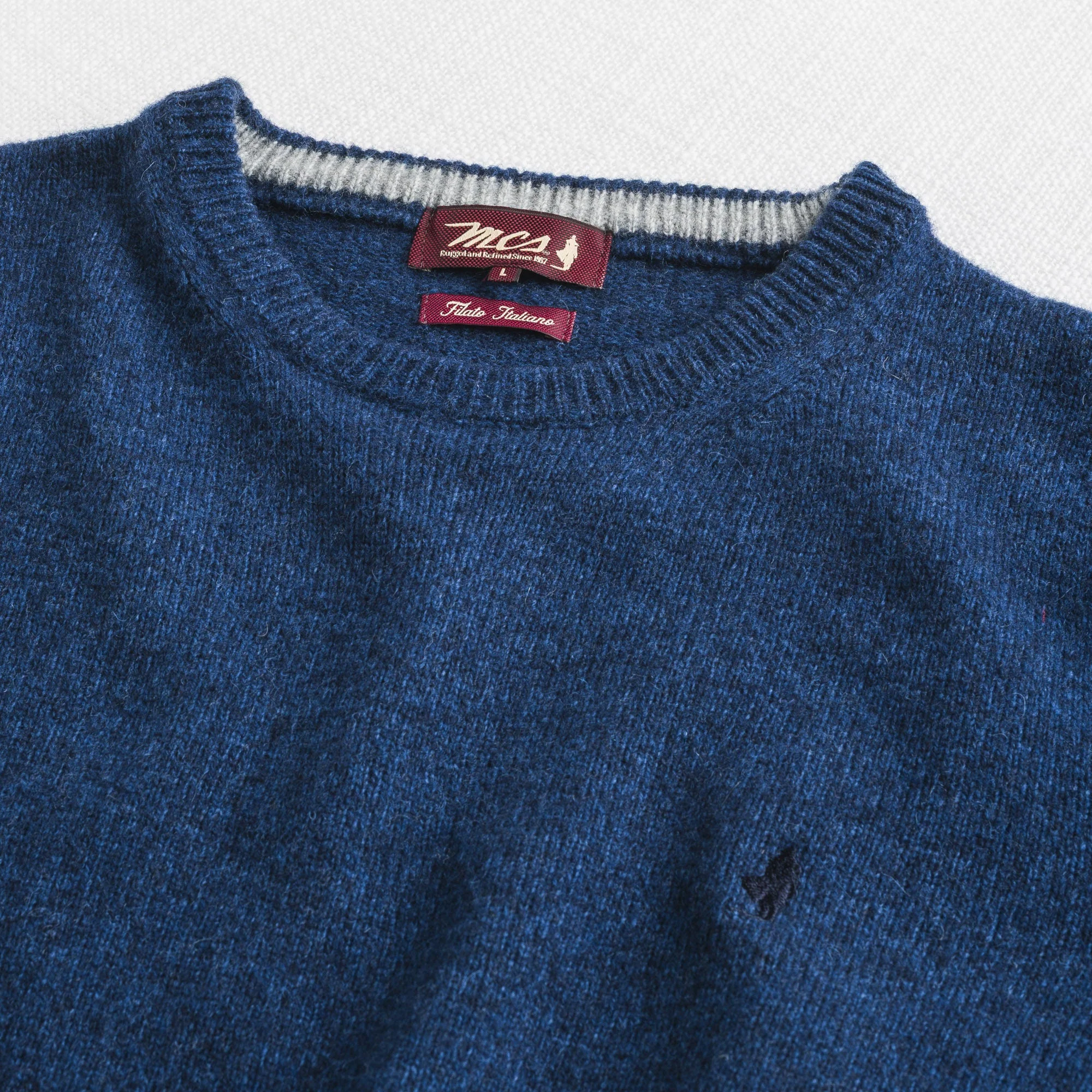 Maglione Girocollo Mouliné in Misto Lana - Image 15