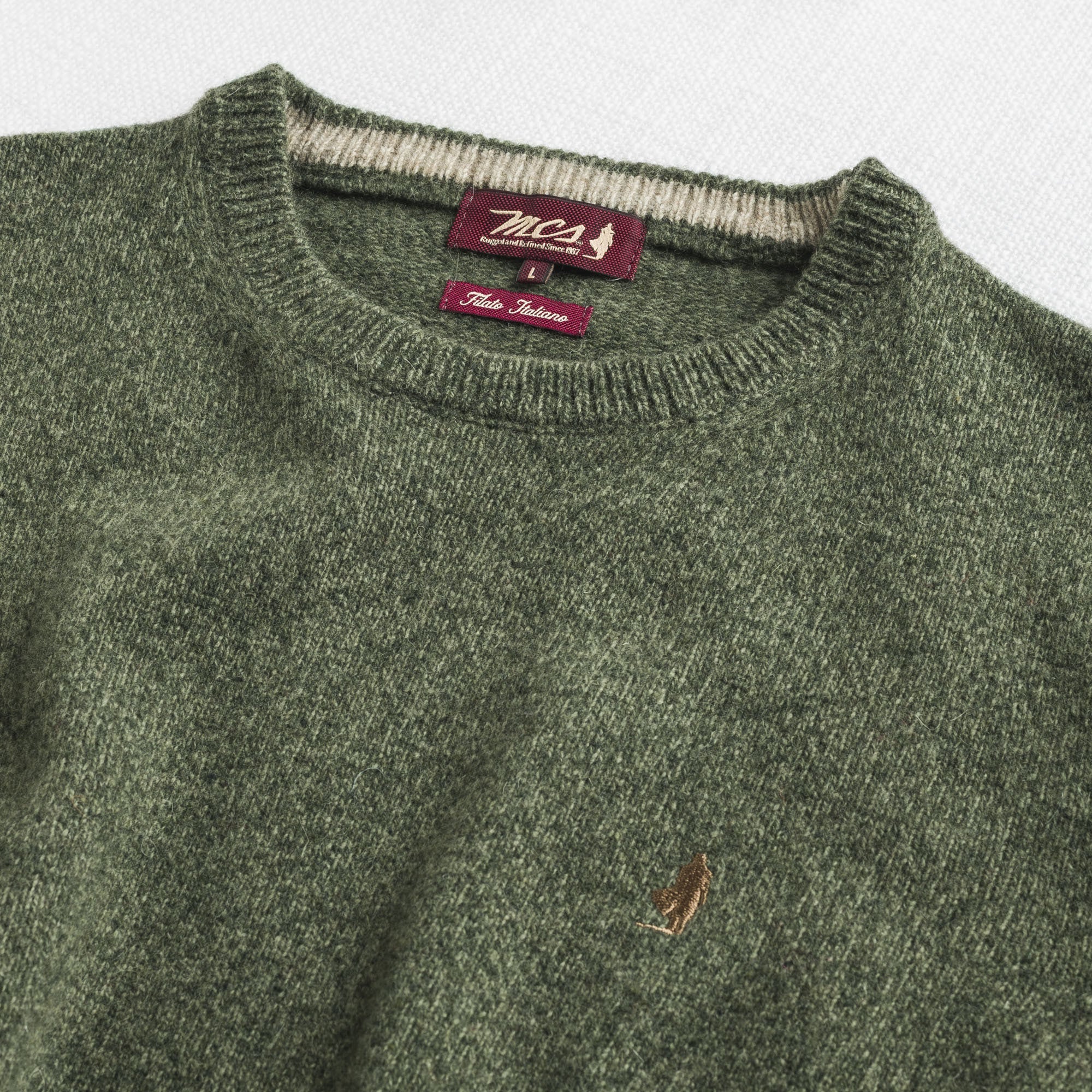 Maglione Girocollo Mouliné in Misto Lana - Image 18