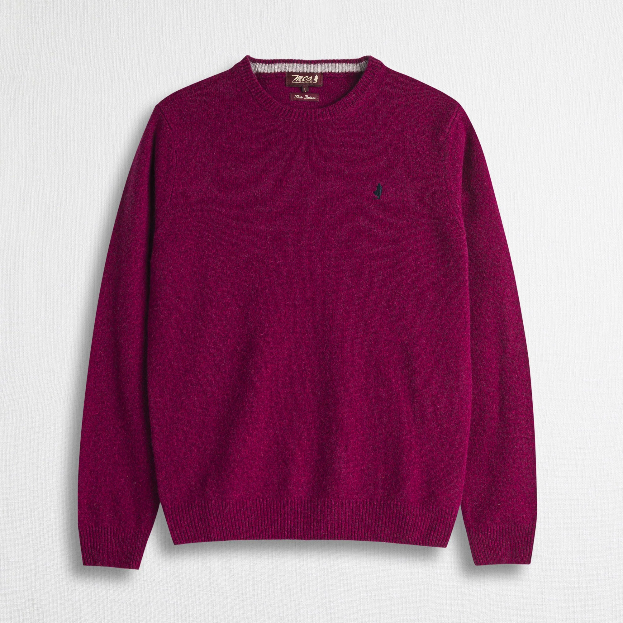 Maglione Girocollo Mouliné in Misto Lana - Image 4