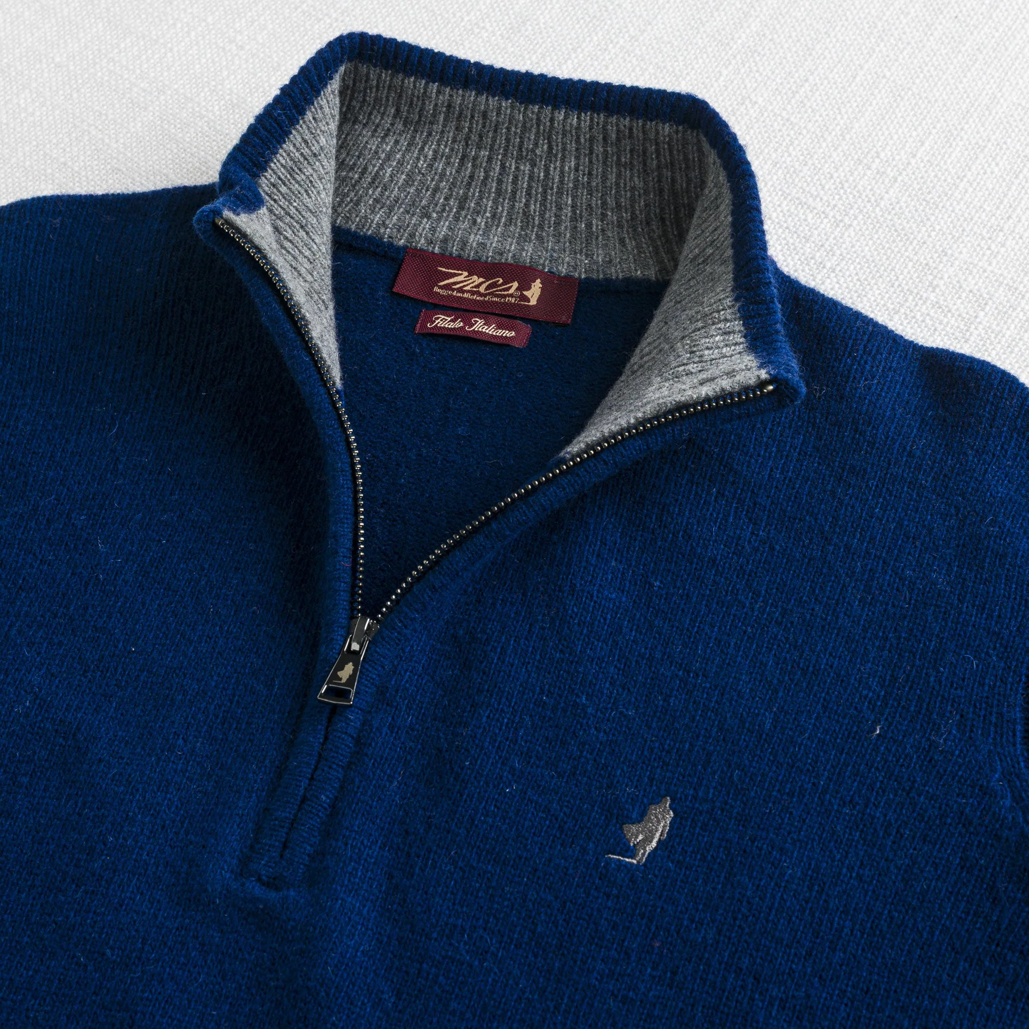 Maglione Mezza Zip in Misto Lana - Image 15
