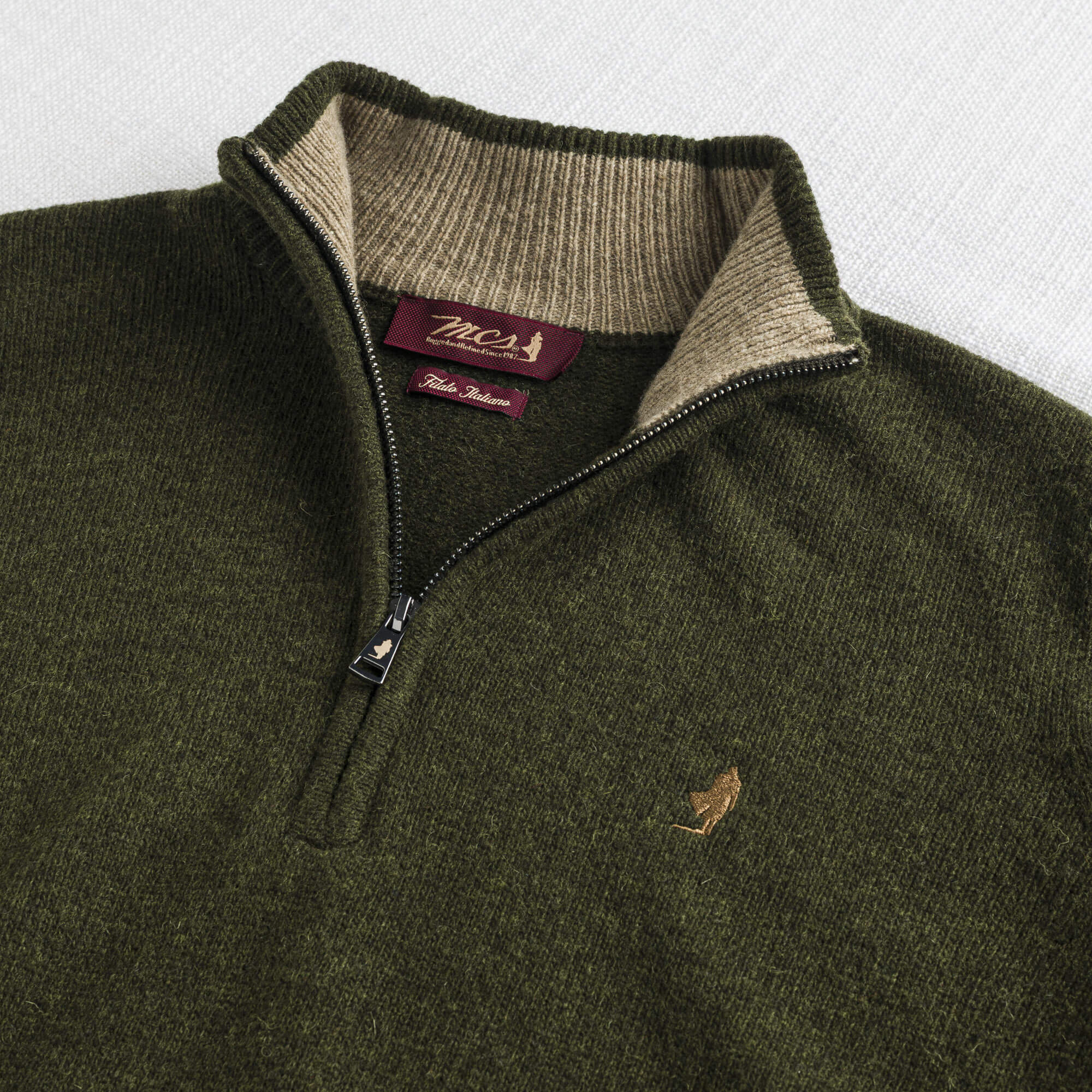 Maglione Mezza Zip in Misto Lana - Image 18