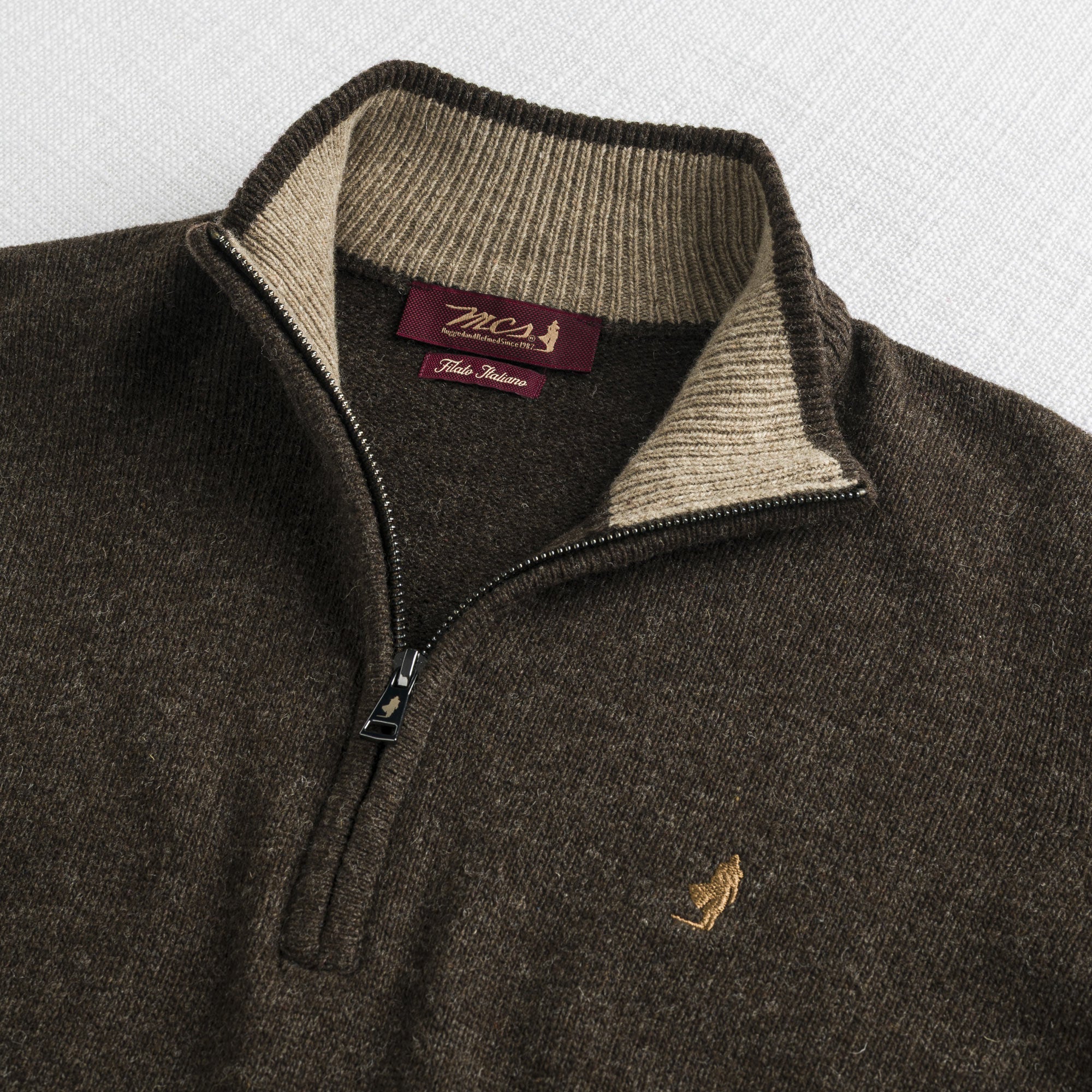 Maglione Mezza Zip in Misto Lana - Image 21