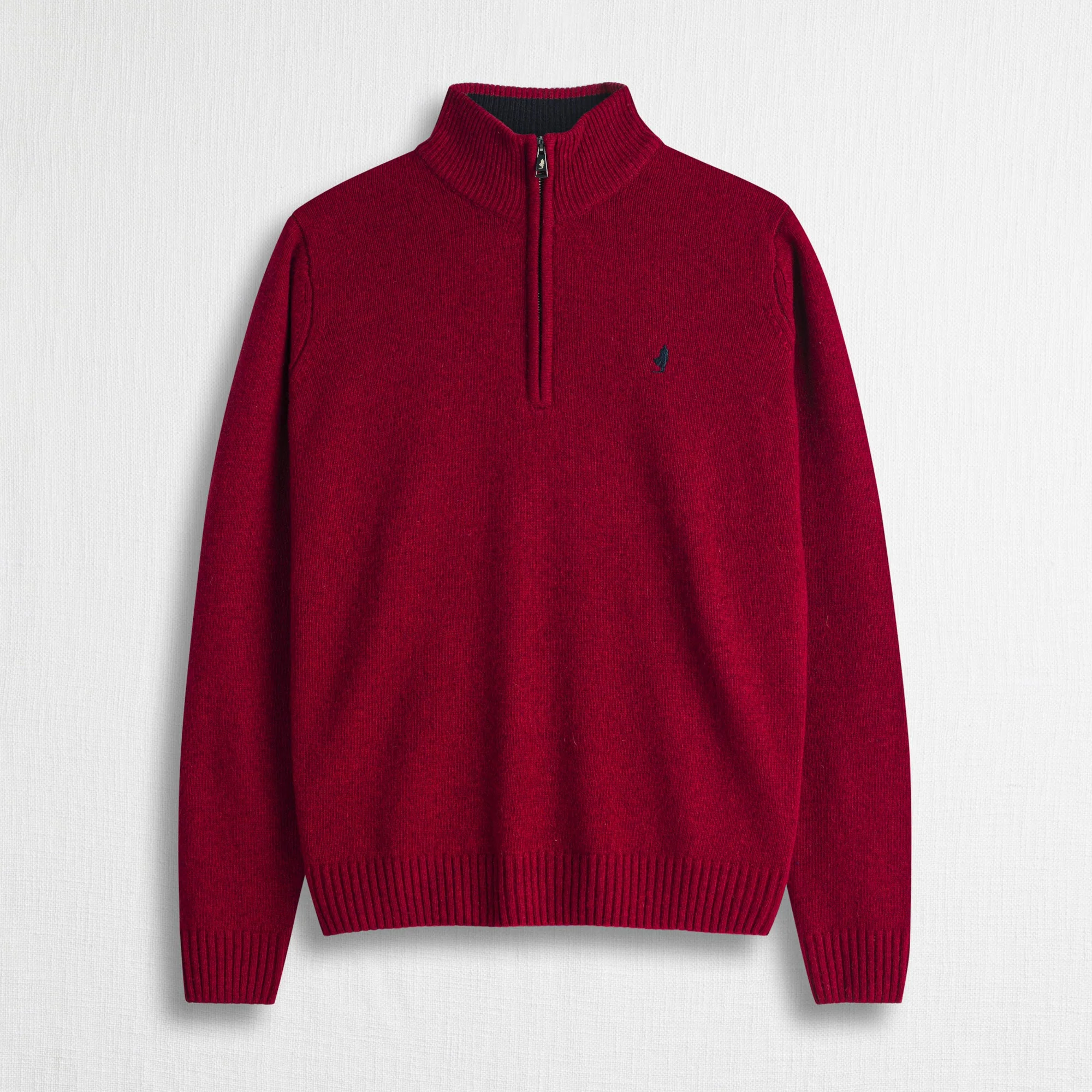 Maglione Mezza Zip in Misto Lana - Image 4