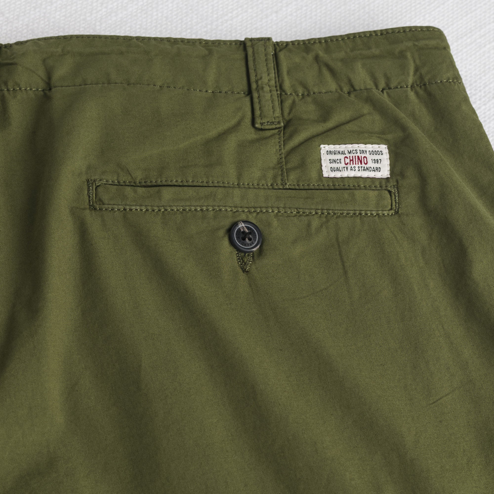 Pantalone cargo in popeline stretch - Dark Olive - Image 5