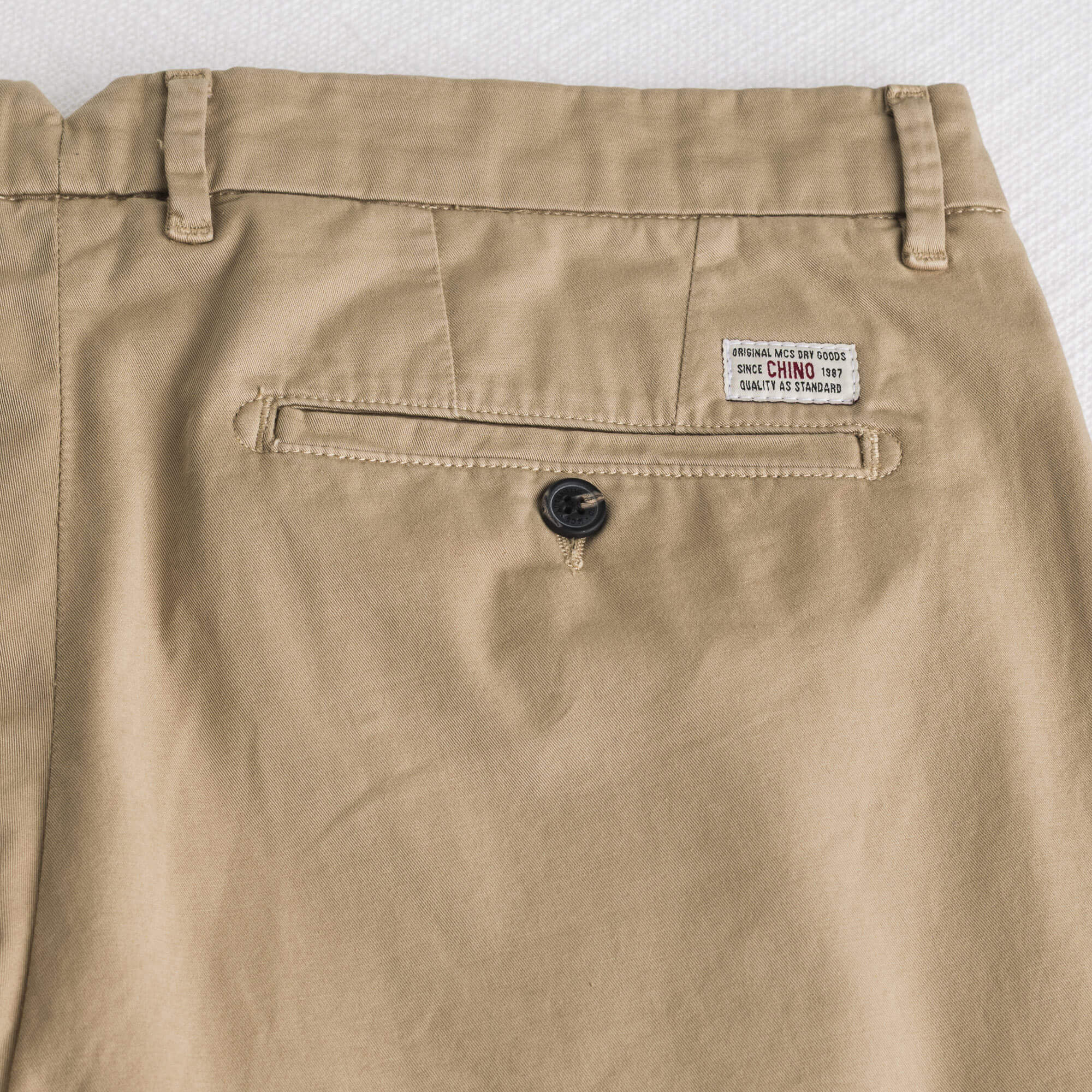 Pantalone chino in gabardina stretch - Khaky - Image 5