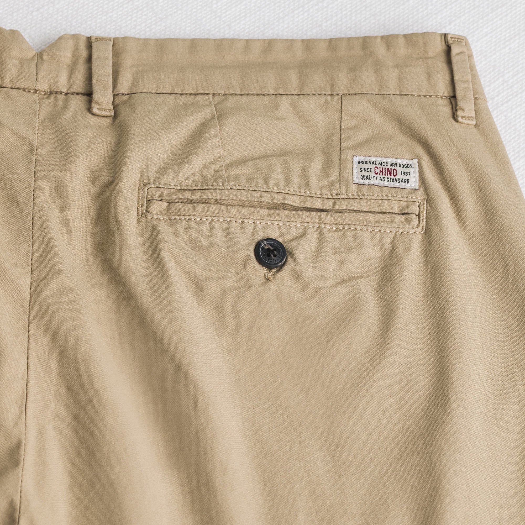 Pantalone chino in popeline stretch - Khaky - Image 5