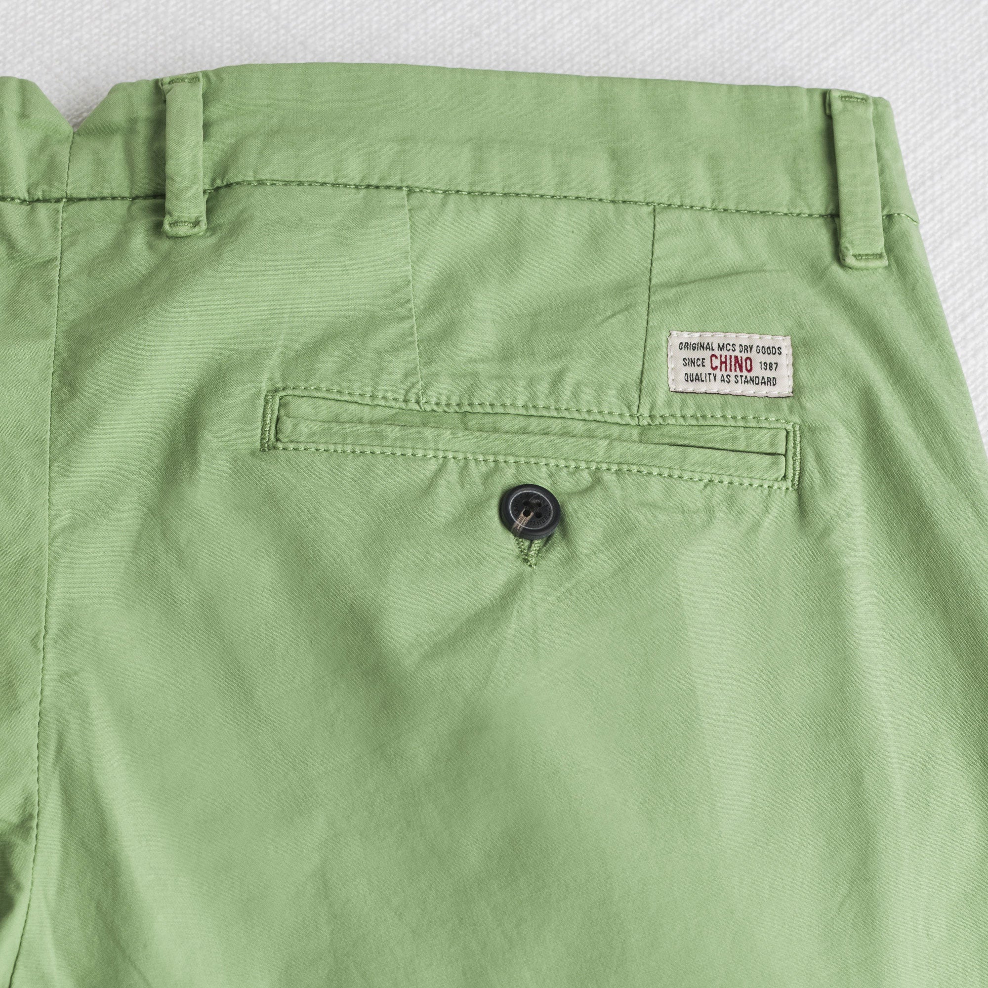 Pantalone chino in popeline stretch - Light Green - Image 5