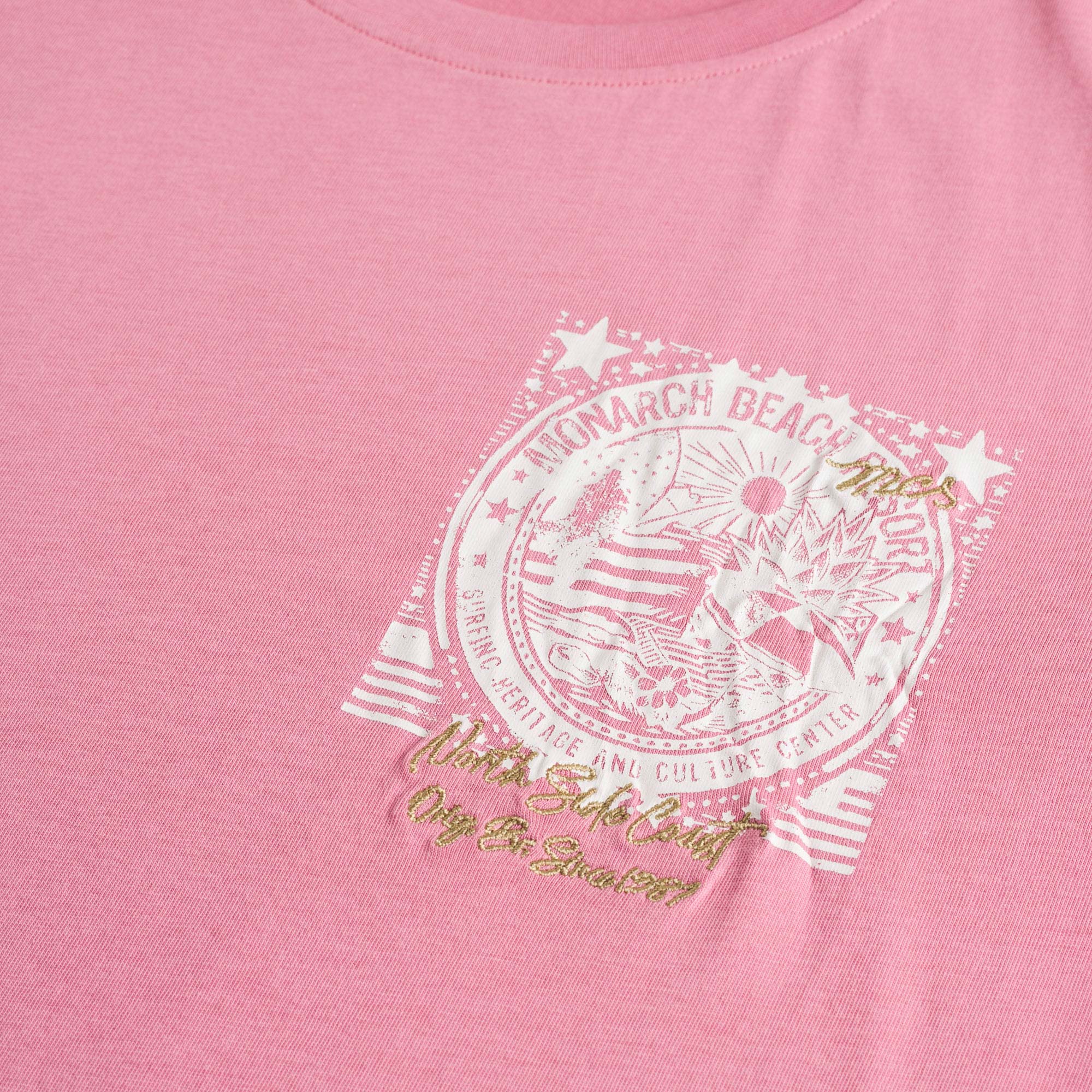 T-shirt 100% cotone con stampa grafica punto cuore - Wild Rose - Image 3